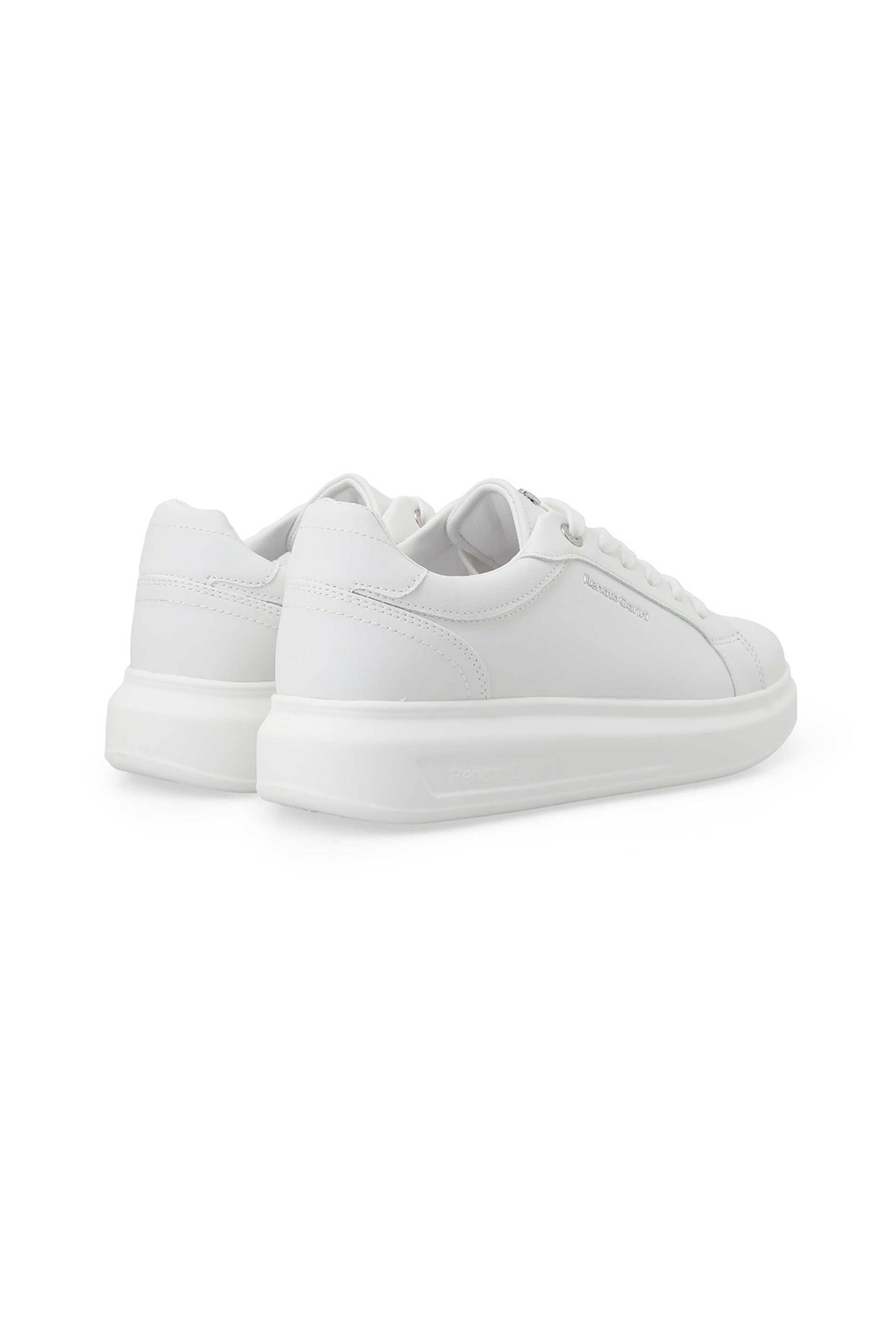 Renato Garini Ανδρικά Sneakers με Ανάγλυφο Λογότυπο - W57009113651 Λευκό