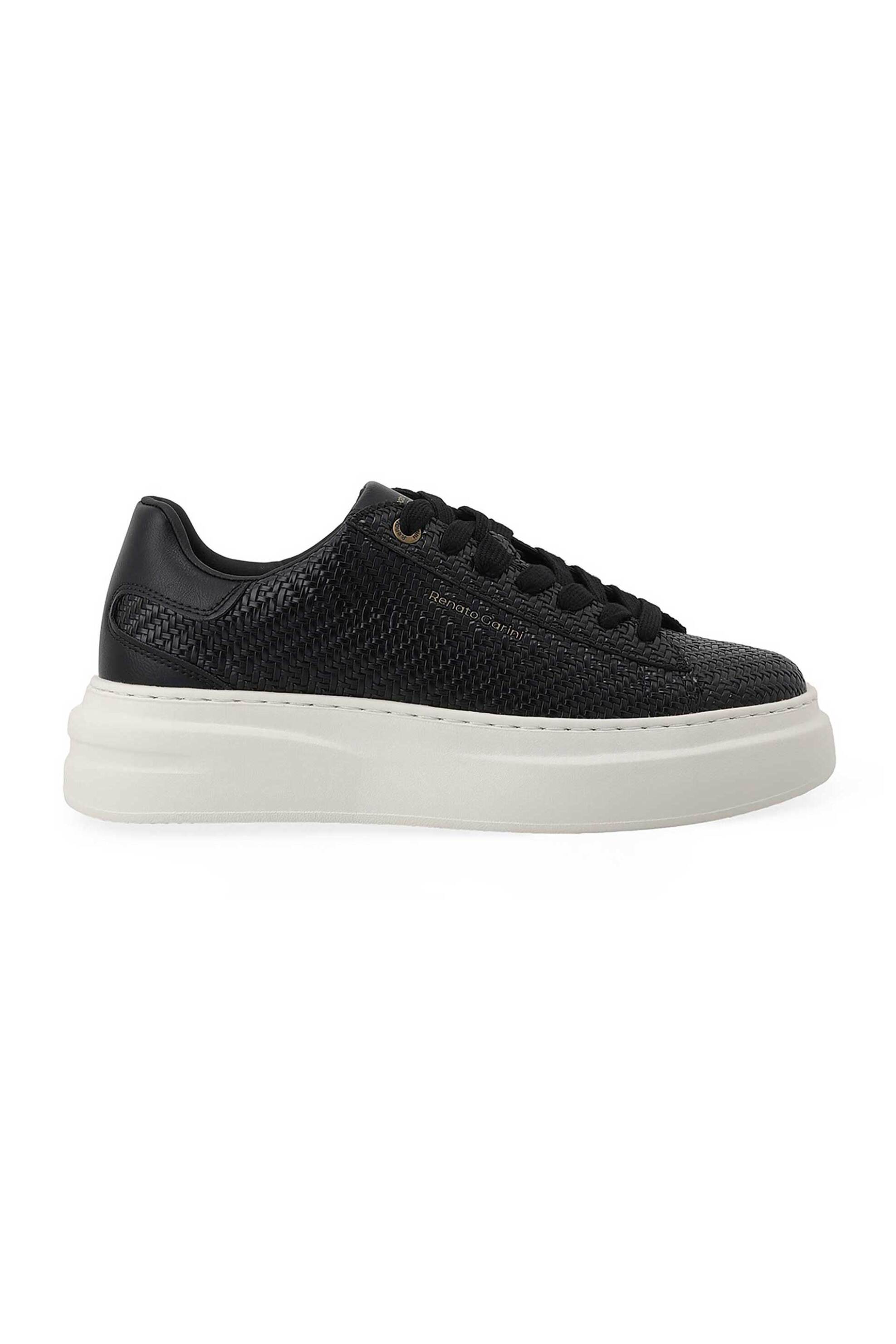 Renato Garini ανδρικά sneakers με πλεκτό σχέδιο - W57000903574 Μαύρο