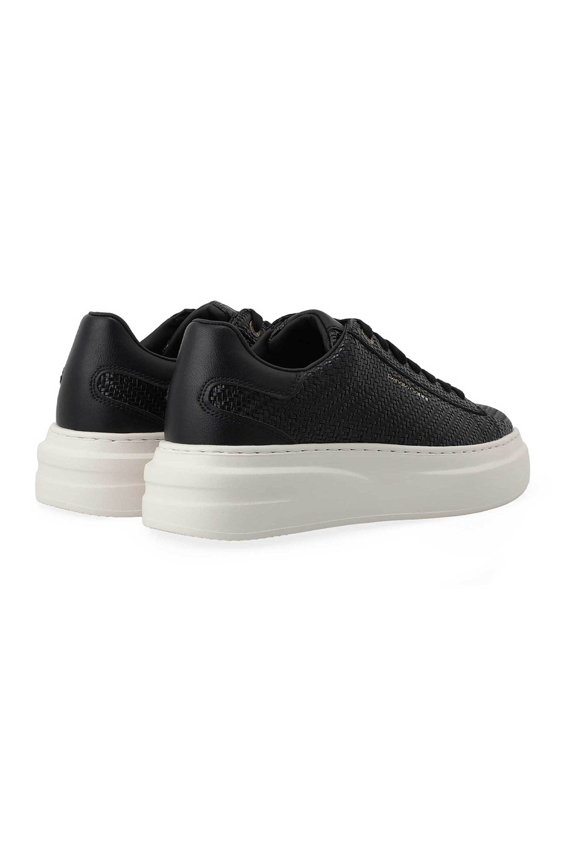 Renato Garini Ανδρικά Sneakers με Πλεκτό Σχέδιο - W57000903574 Μαύρο