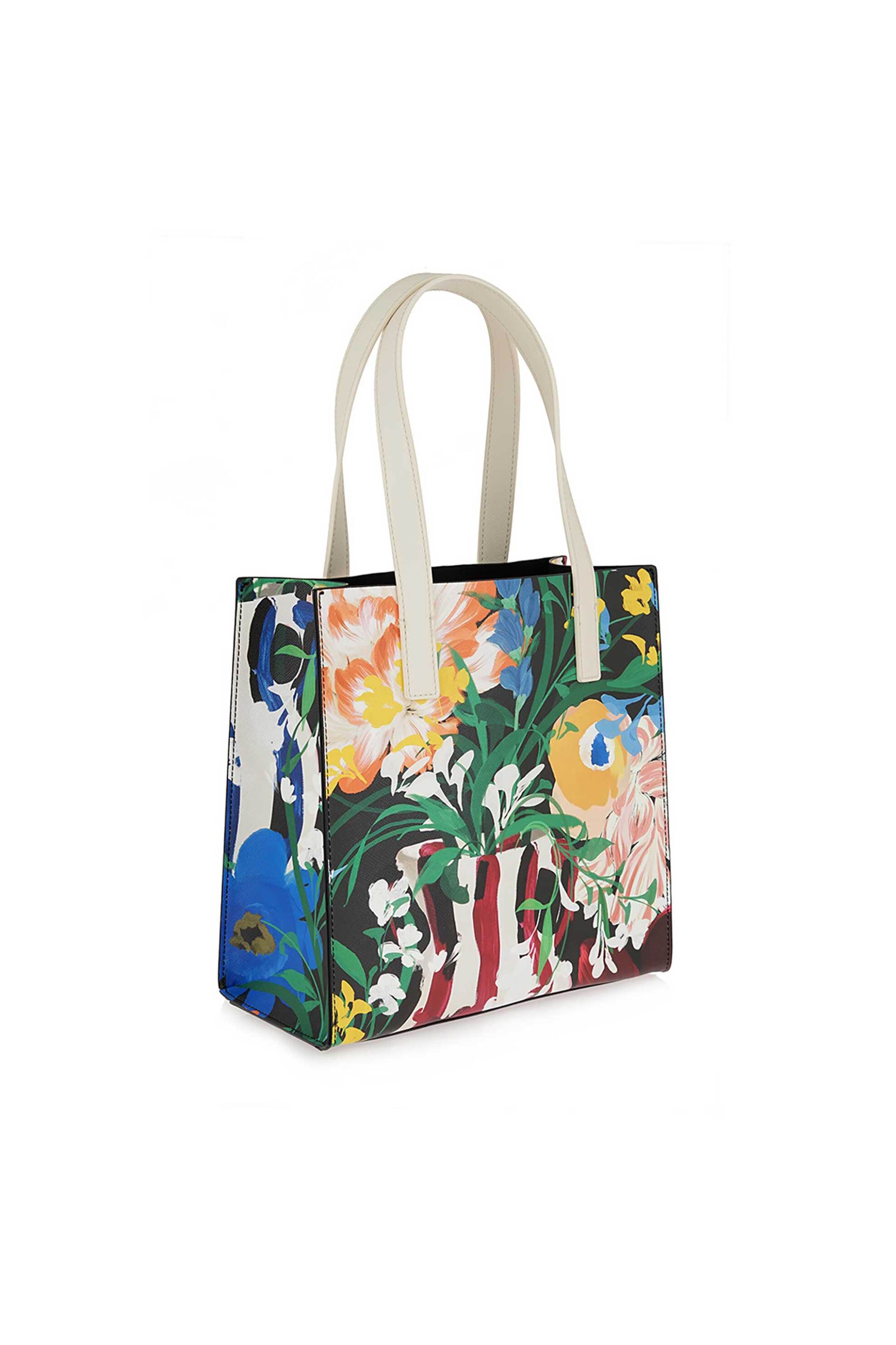 Ted Baker Γυναικεία Τσάντα Ώμου Shopper με Floral Print - W636X2619C06 Πολύχρωμο