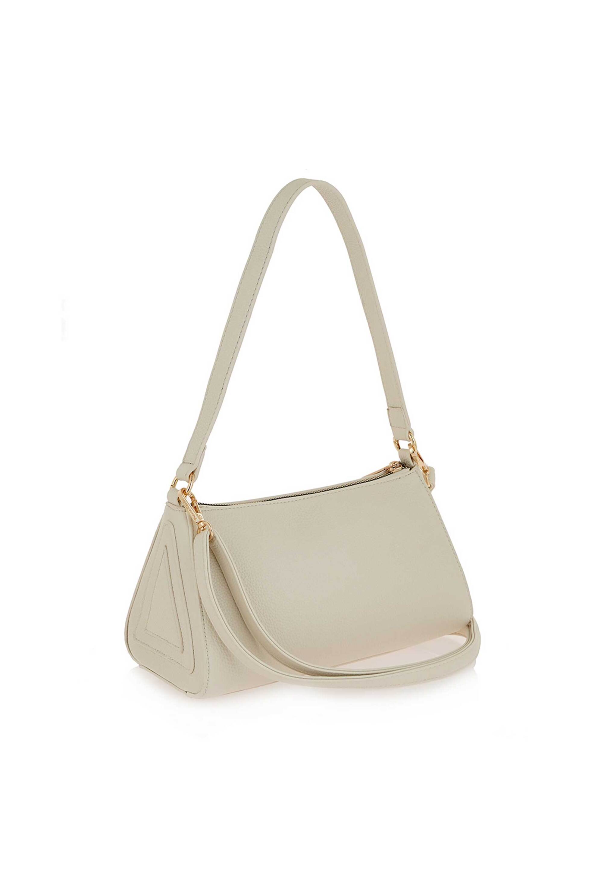 Pierre Cardin Γυναικεία Τσάντα Crossbody Ώμου με Λογότυπο - W69609859549 Κρέμ