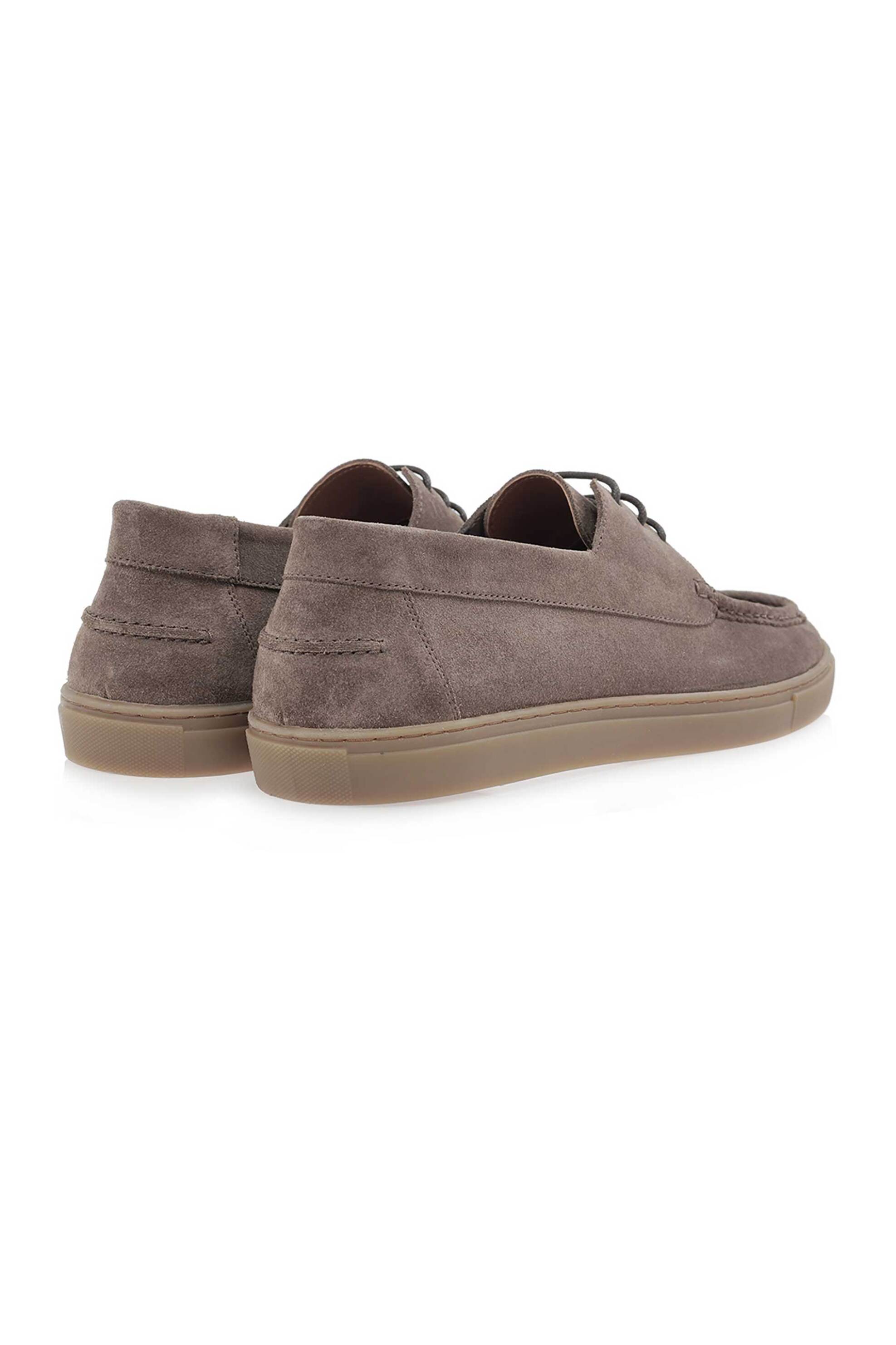 Renato Garini Ανδρικά Δερμάτινα Boat Shoes - W562V4021547 Καφέ Tawny