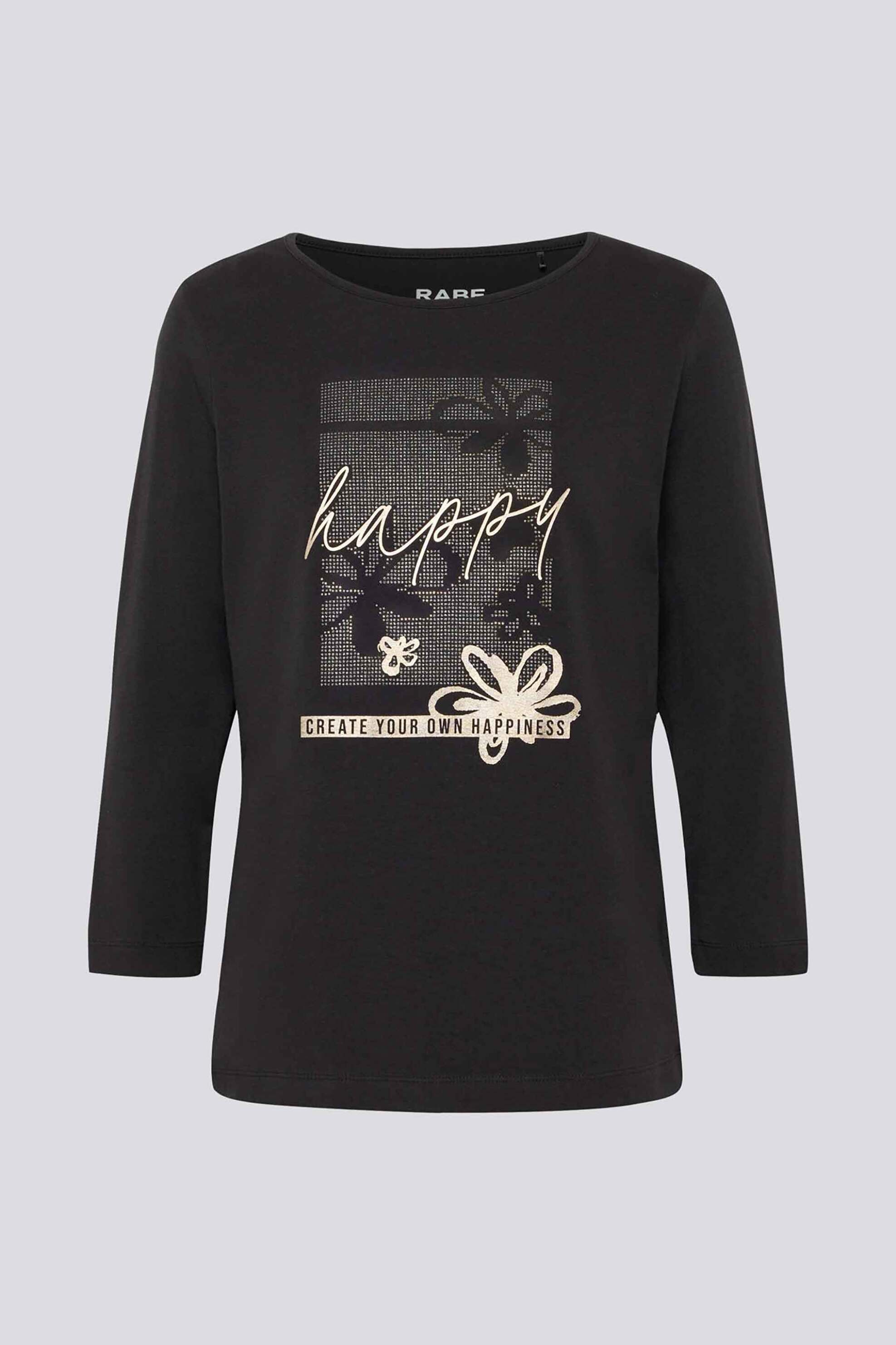 Rabe γυναικεία μπλούζα με print - 55-113308 Μαύρο φωτογραφία