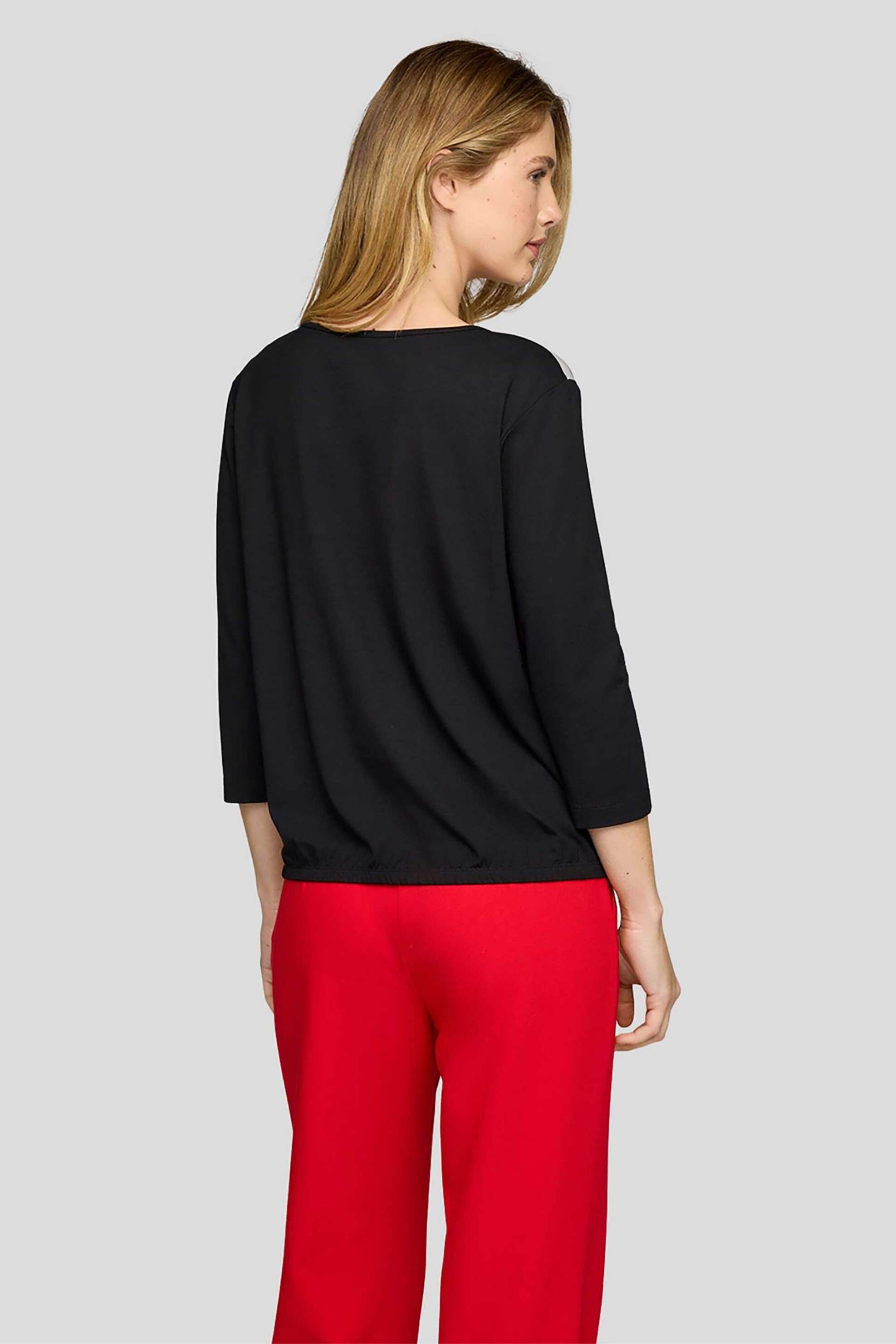 Rabe γυναικεία μπλούζα με all-over print - 55-113363 Μαύρο φωτογραφία