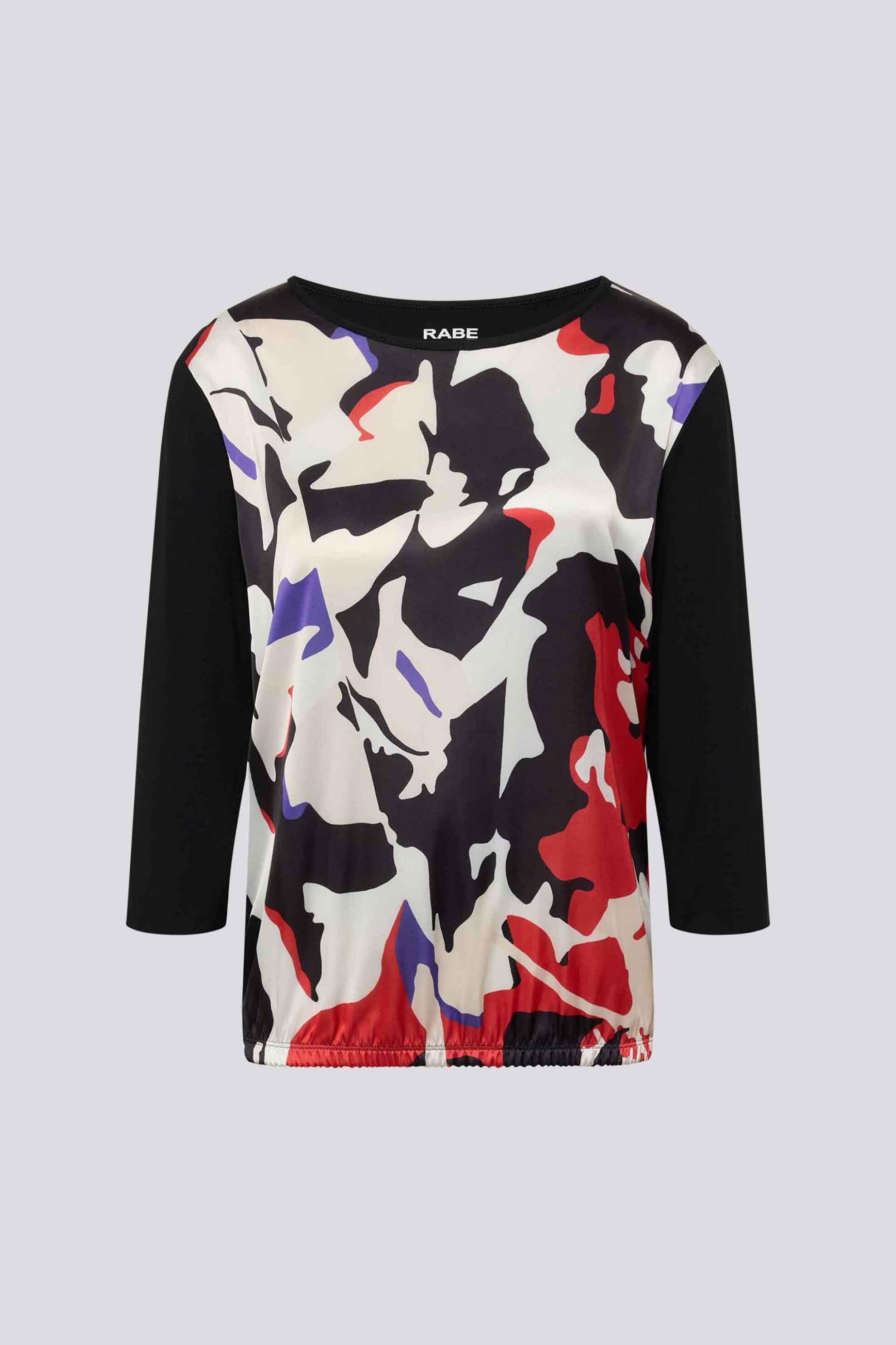 Rabe γυναικεία μπλούζα με all-over print - 55-113363 Μαύρο φωτογραφία