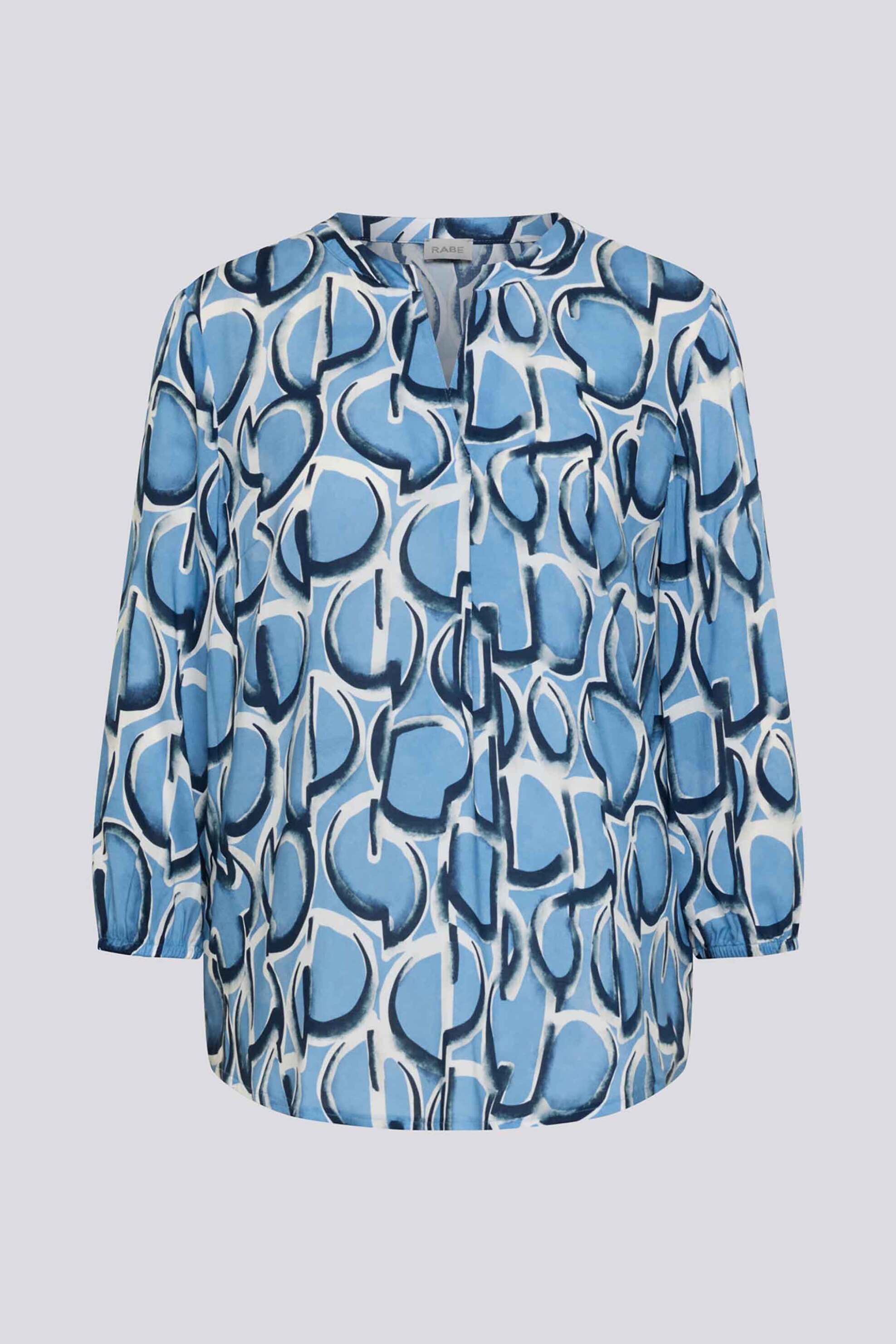 Rabe γυναικεία μπλούζα με all-over print - 55-114102 Γαλάζιο φωτογραφία