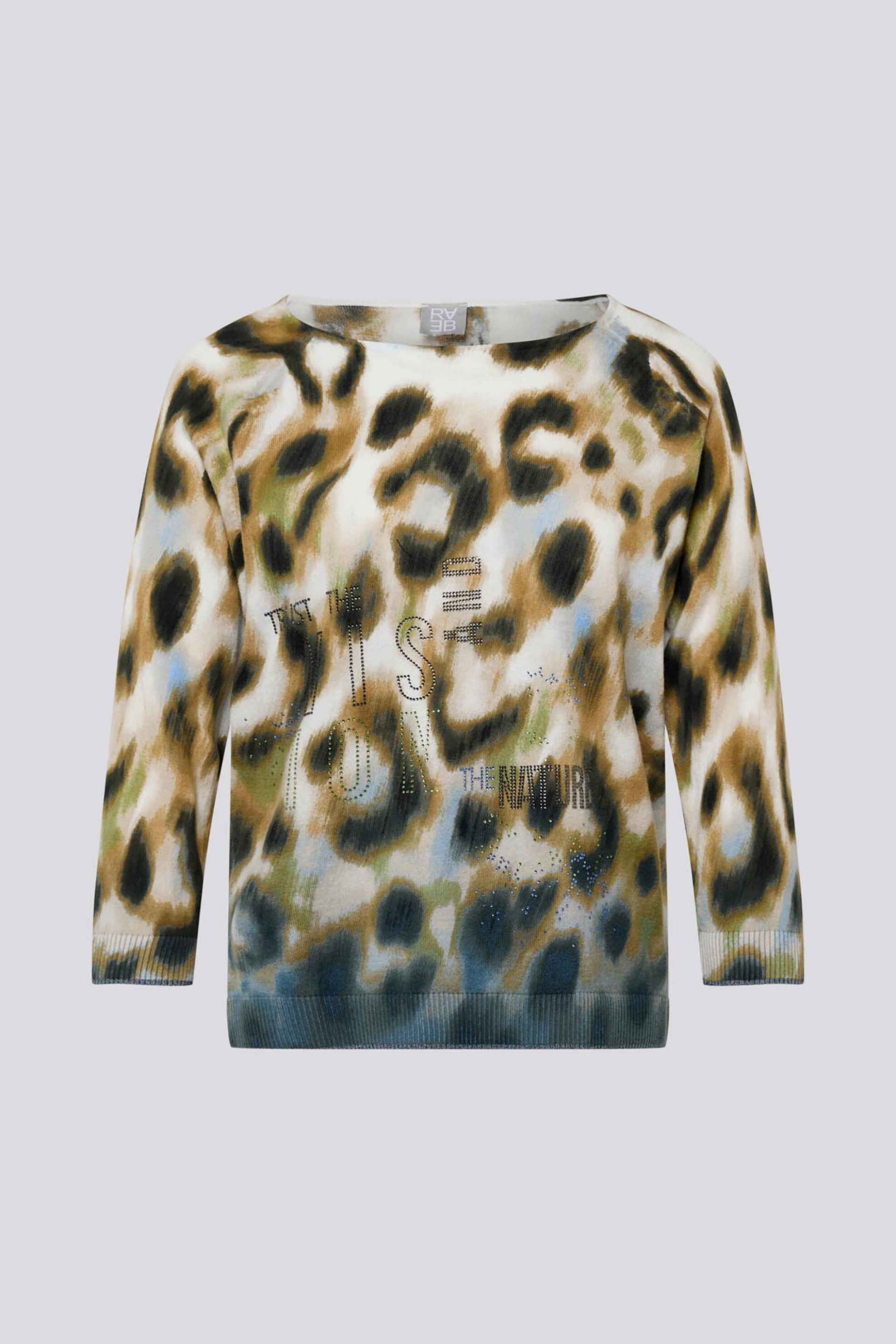 Rabe γυναικεία μπλούζα με animal print - 55-211607 Εκρού φωτογραφία