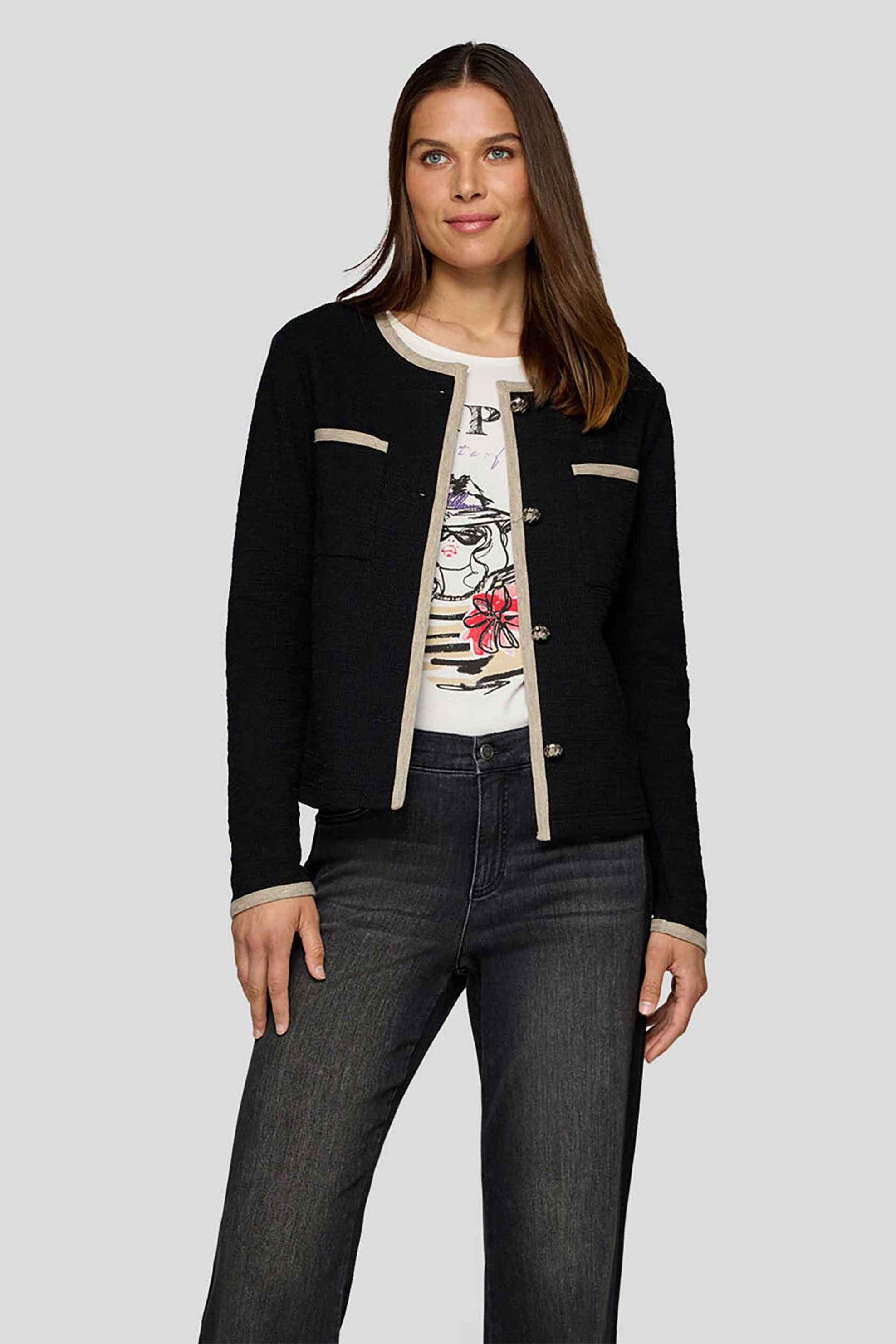 RABE Rabe γυναικείο jacket - 55-213220 Μαύρο