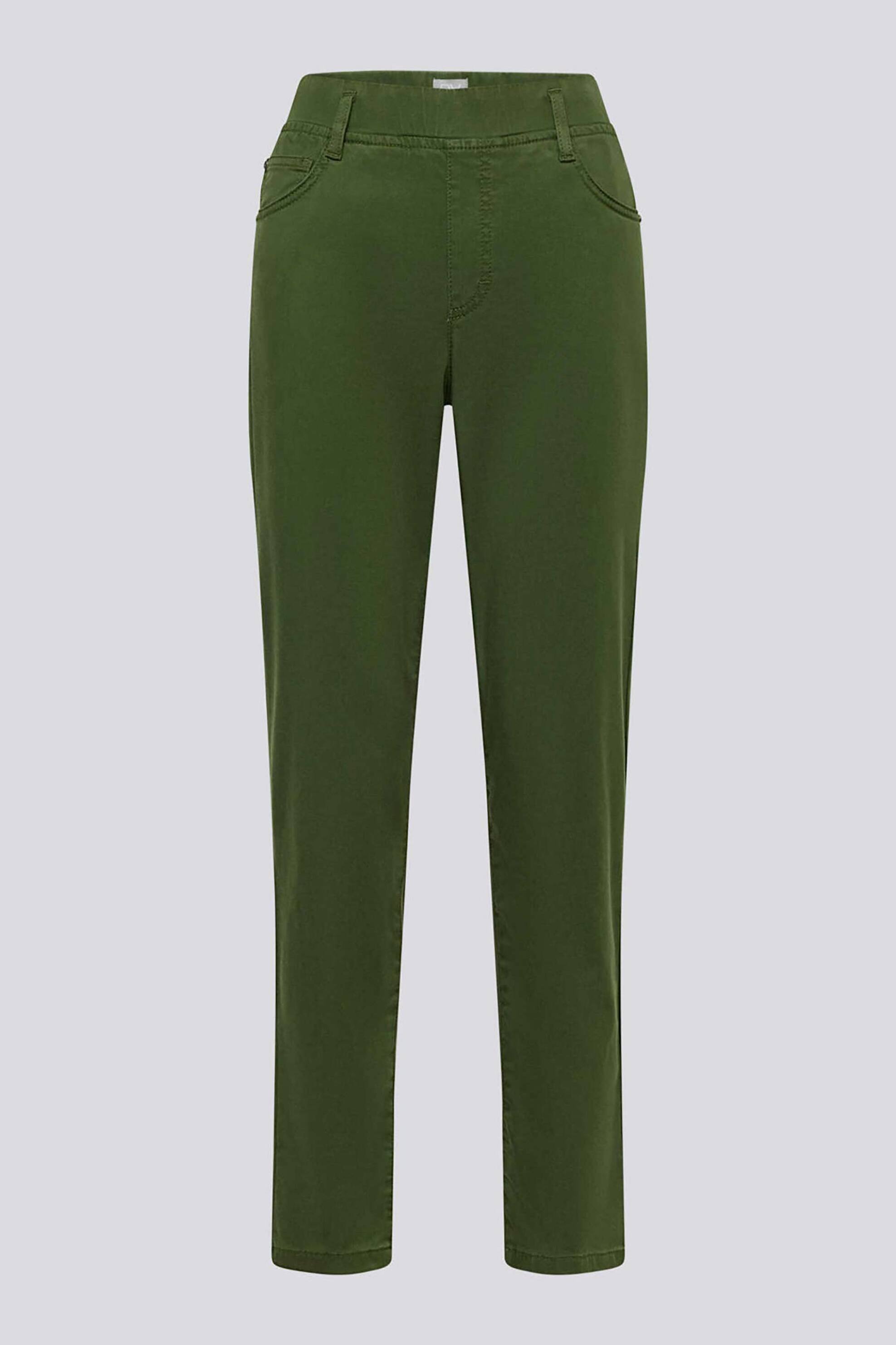 Rabe γυναικείο τζιν παντελόνι πεντάτσεπο με ελαστική μέση - 55-300157 Πράσινο Σκούρο φωτογραφία