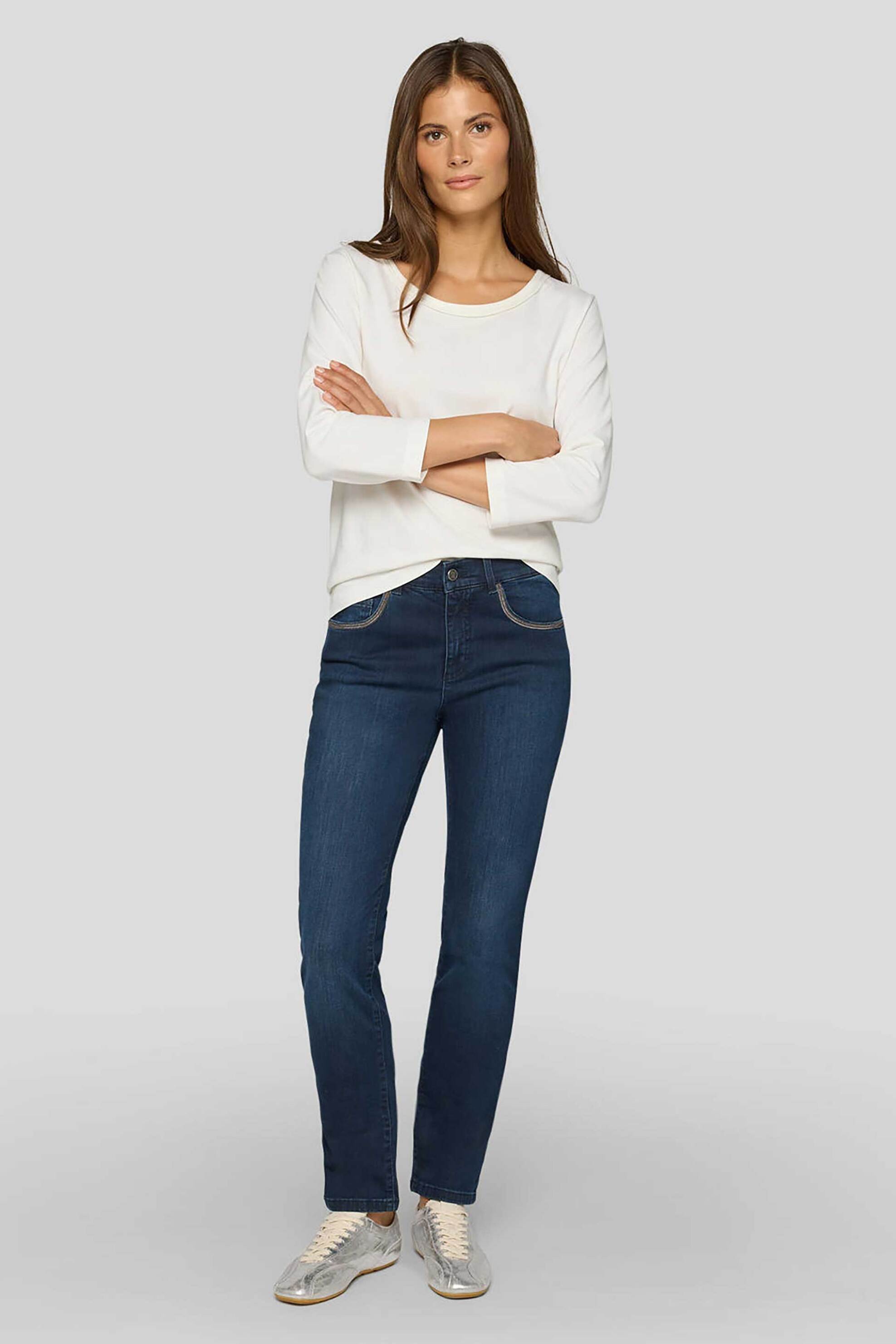 Rabe γυναικείο τζιν παντελόνι πεντάτσεπο ίσια εφαρμογή - 55-300159 Denim Blue