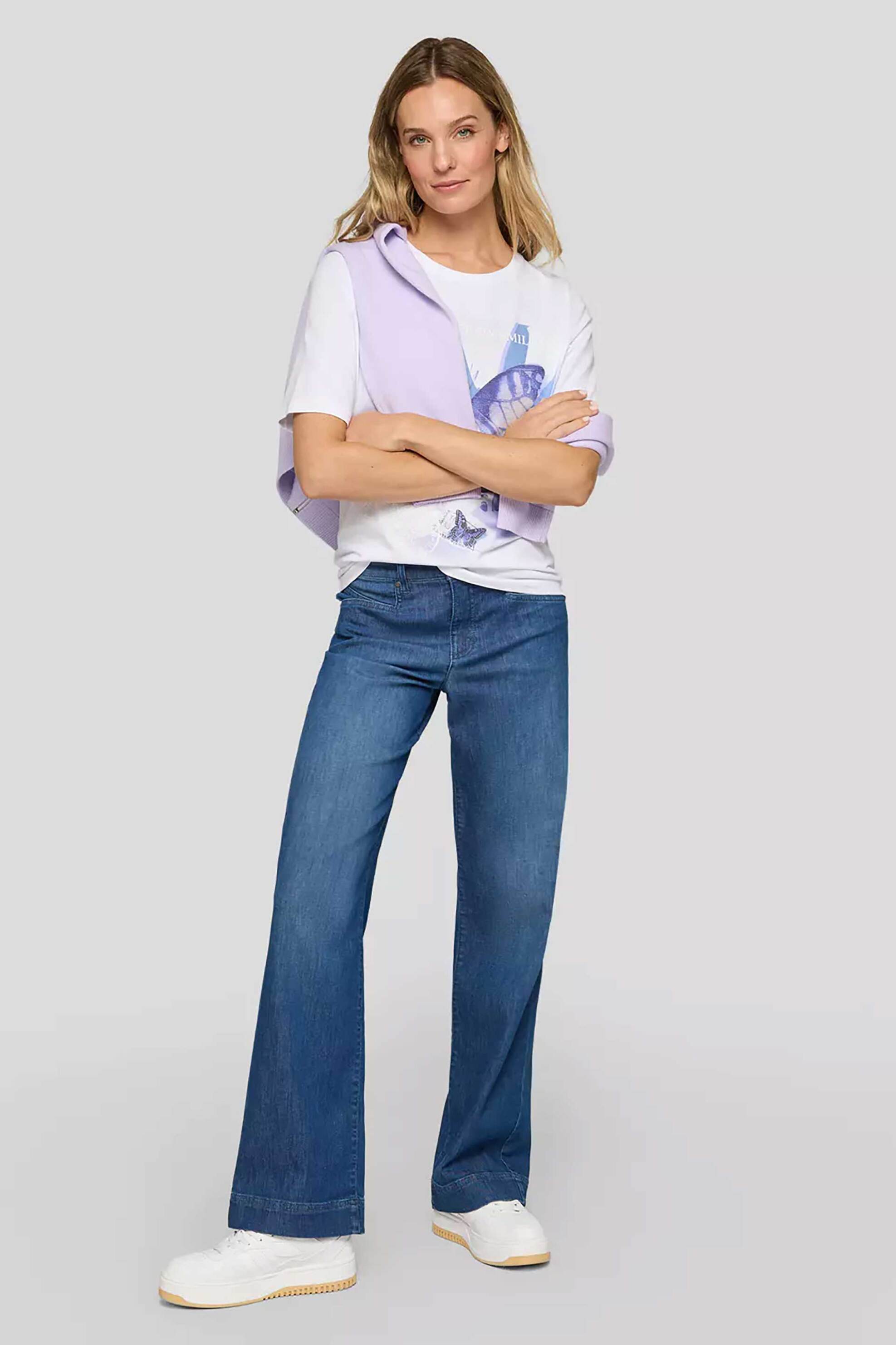 RABE Rabe γυναικείο T-shirt με print - 56-114309 Λευκό - 2