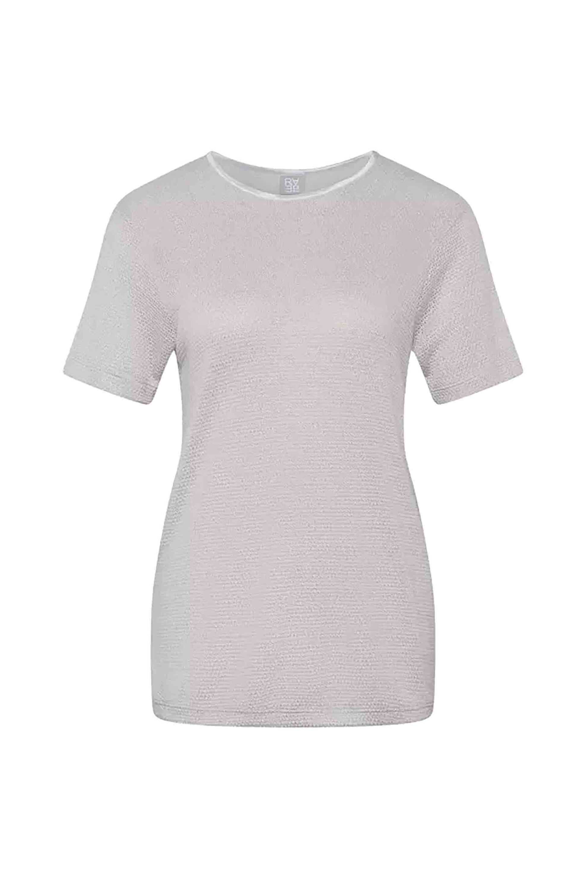 RABE Rabe γυναικείο T-shirt με waffle pattern - 56-117319 Γκρι - 4