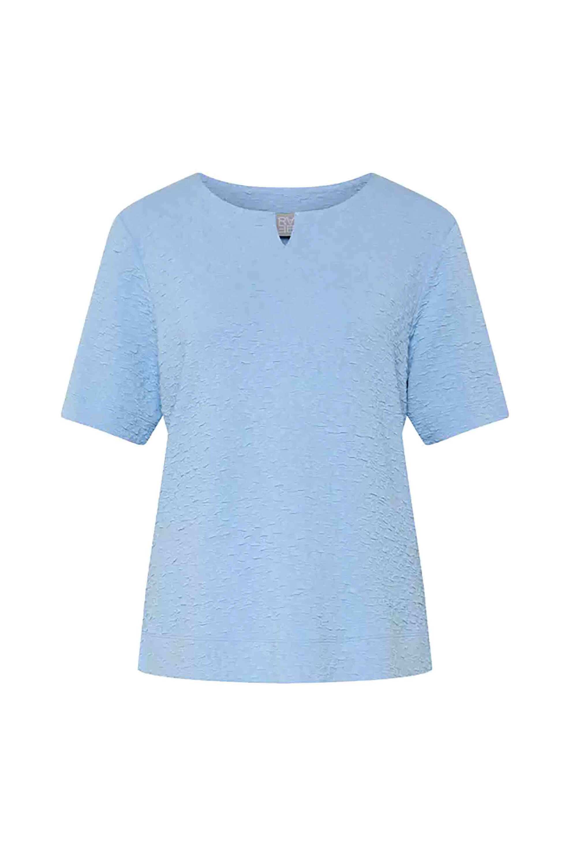 RABE Rabe γυναικεία μπλούζα με waffle pattern - 56-118308 Μπλε - 4