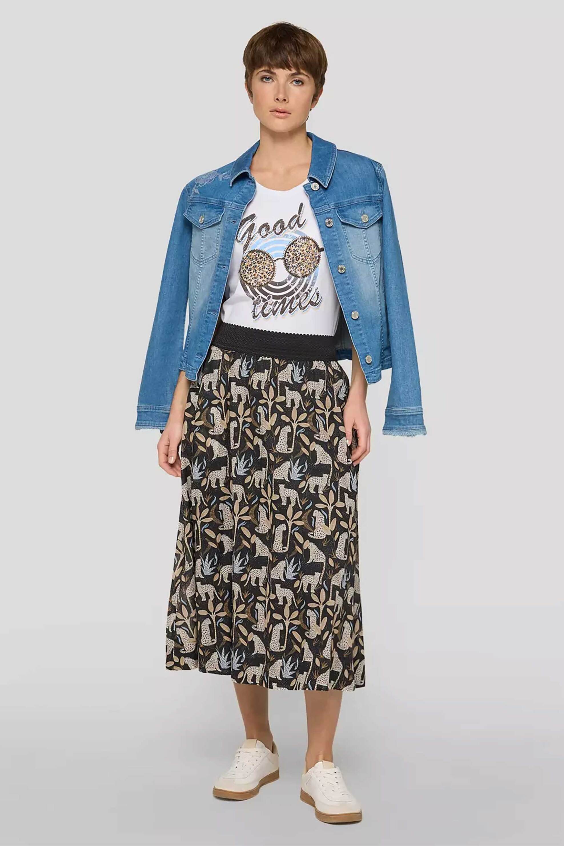 RABE Rabe γυναικείο T-shirt με print - 56-118356 Λευκό - 2