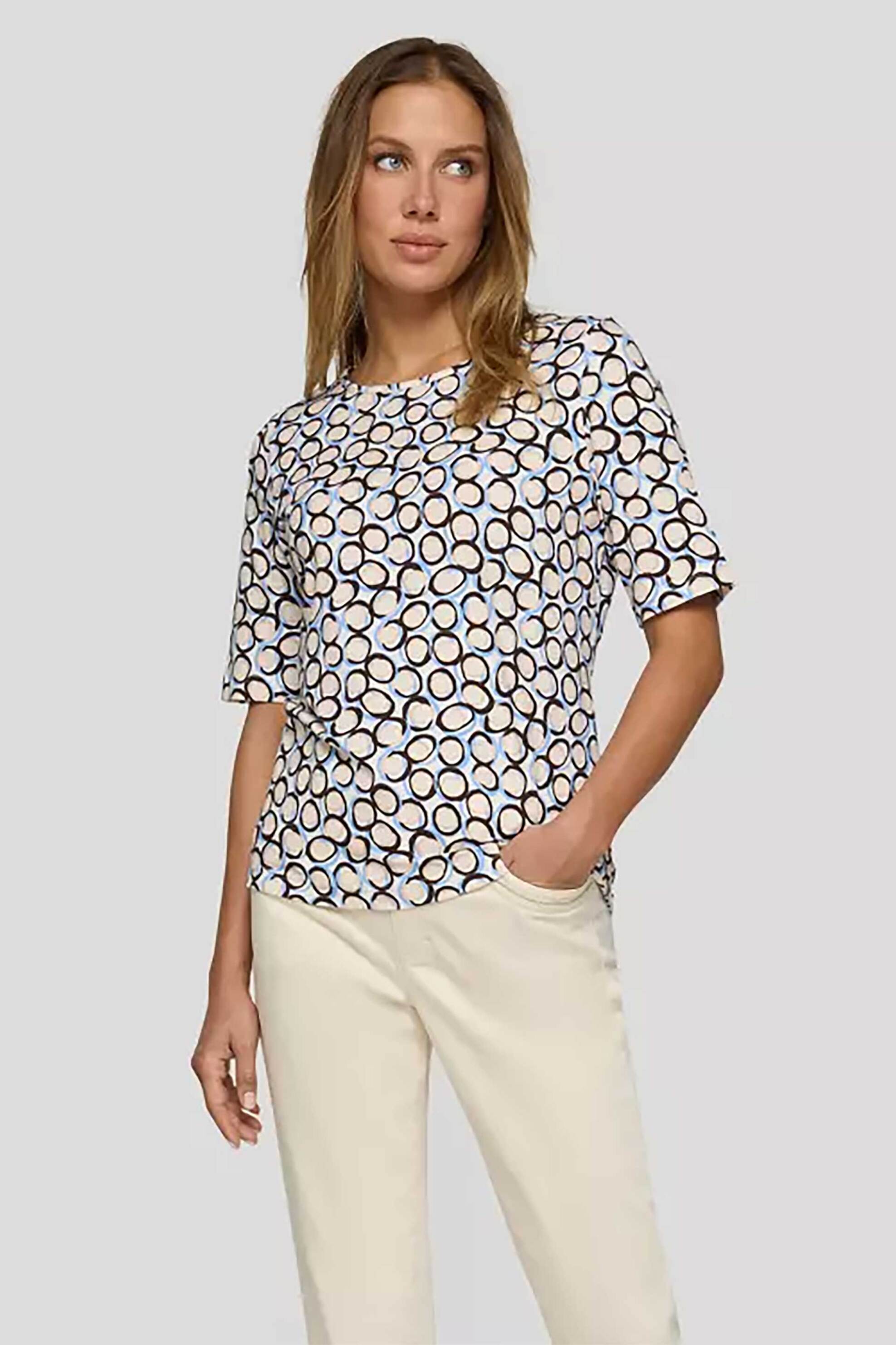 Rabe γυναικεία μπλούζα με all-over print - 56-118376 Εκρού