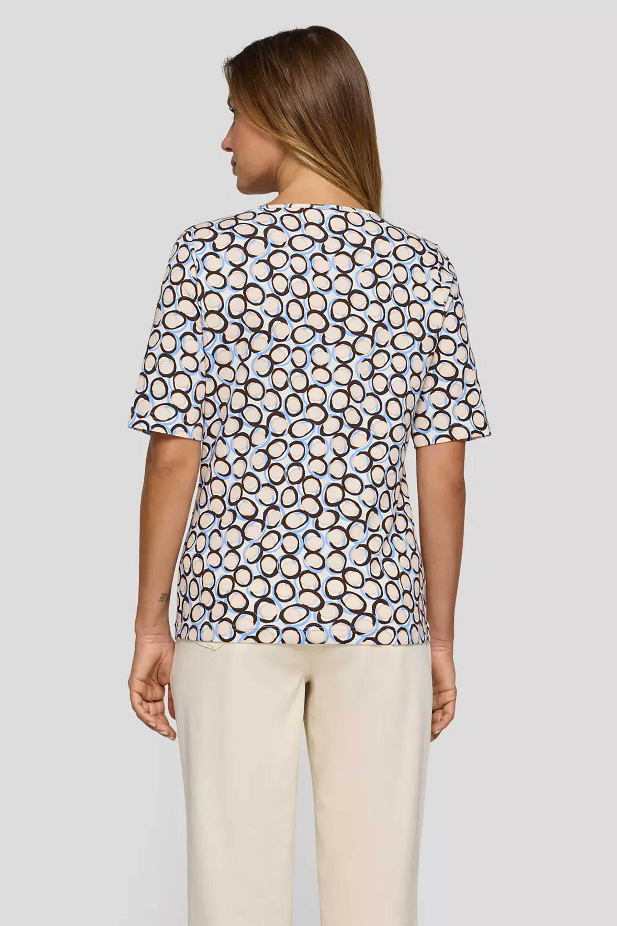 RABE Rabe γυναικεία μπλούζα με all-over print - 56-118376 Εκρού - 3