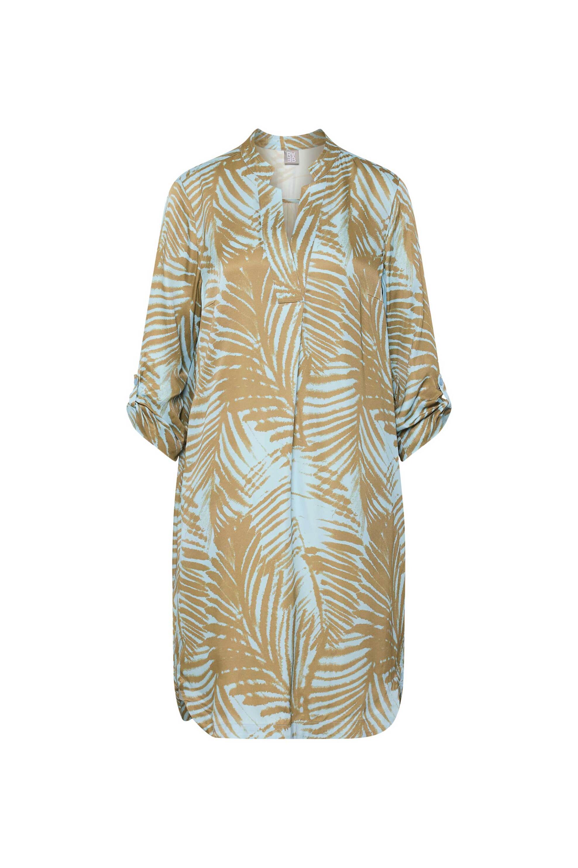 RABE Rabe γυναικείo mini φόρεμα με floral print - 56-122168 Μπλε Sky