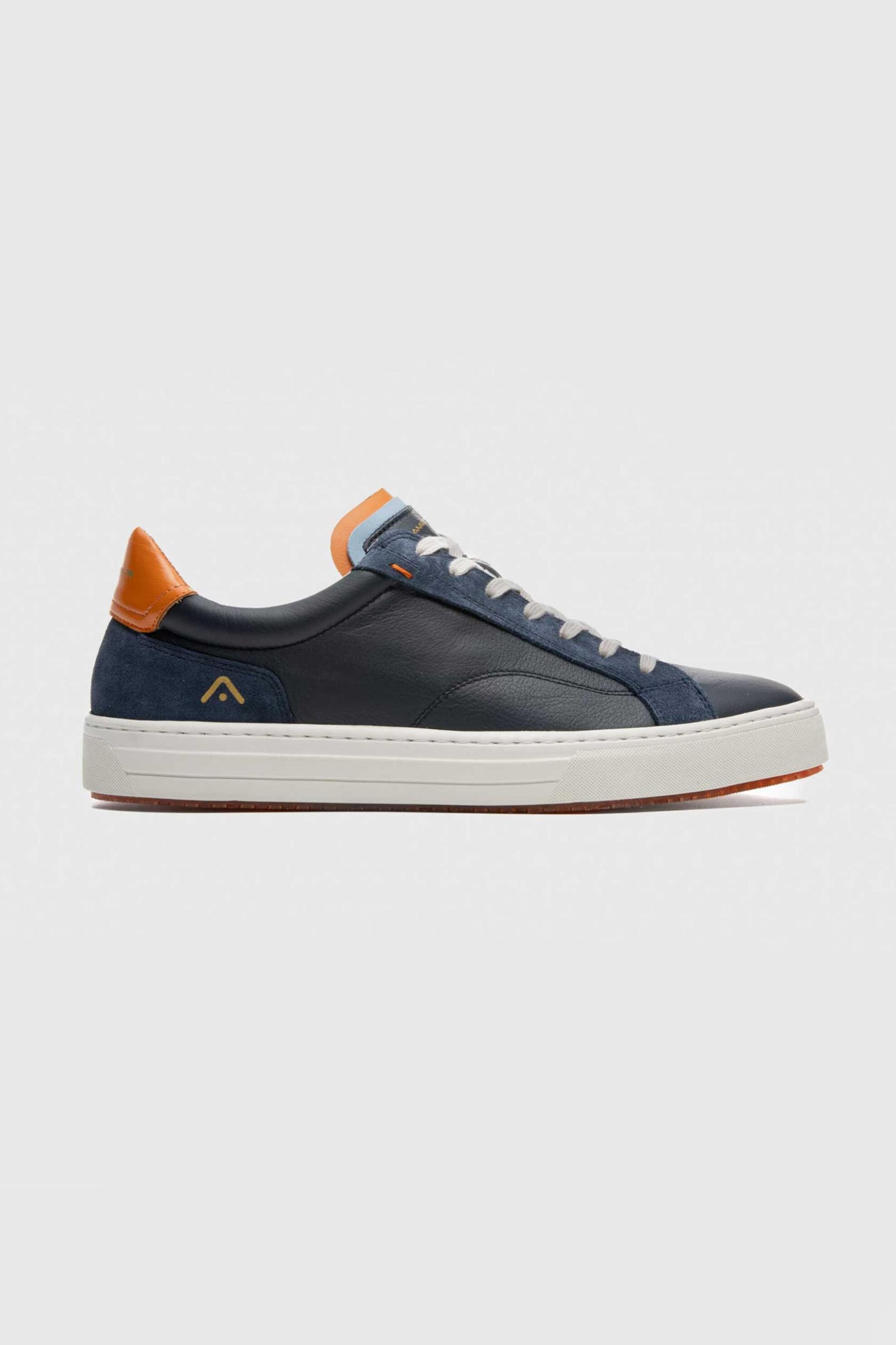 AMBITIOUS Ambitious ανδρικά δερμάτινα sneakers "Anopolis" - E63393 Μπλε Σκούρο