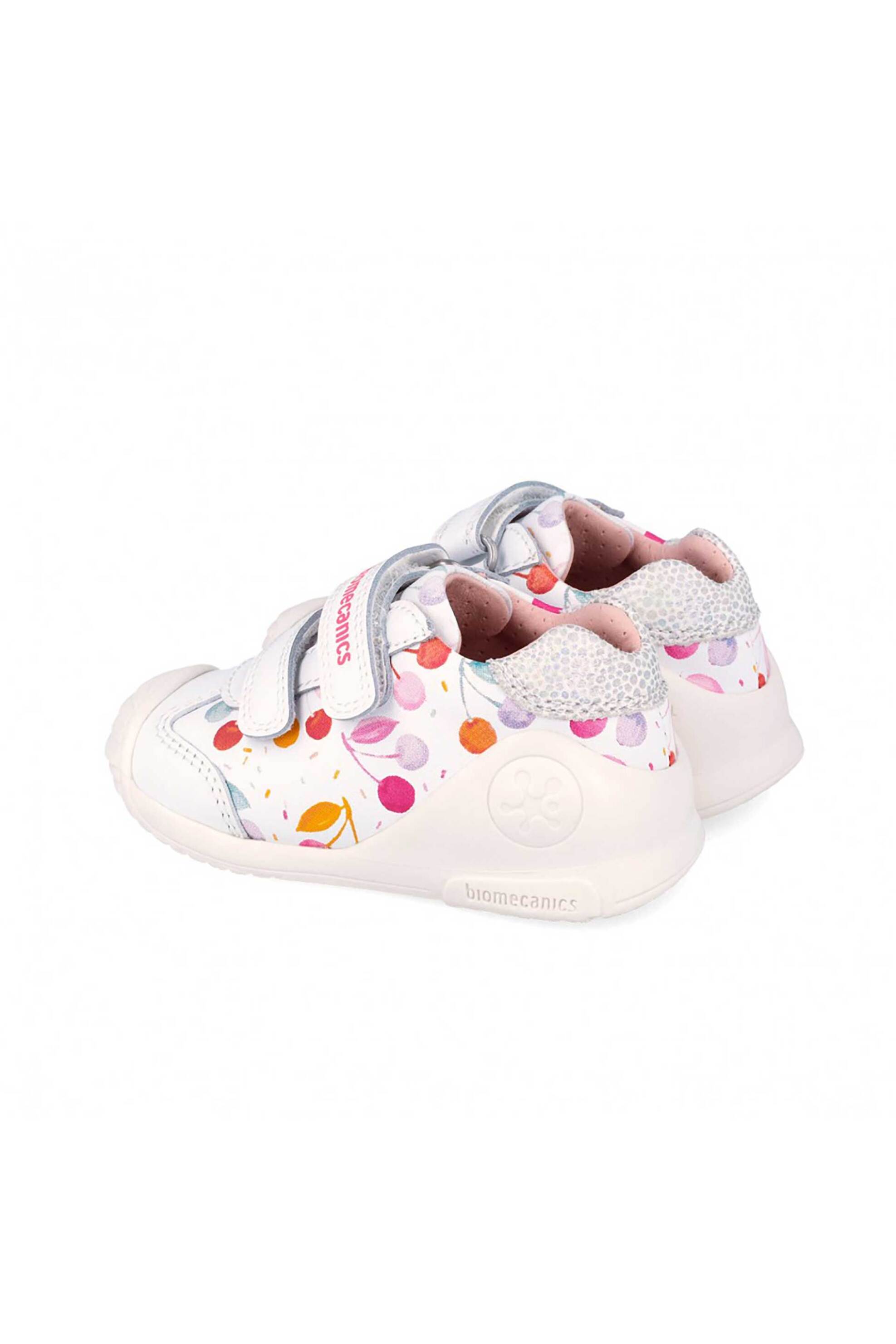 Biomecanics Βρεφικά Sneakers με Σχέδιο Κεράσια (20-25) - 262102 Λευκό