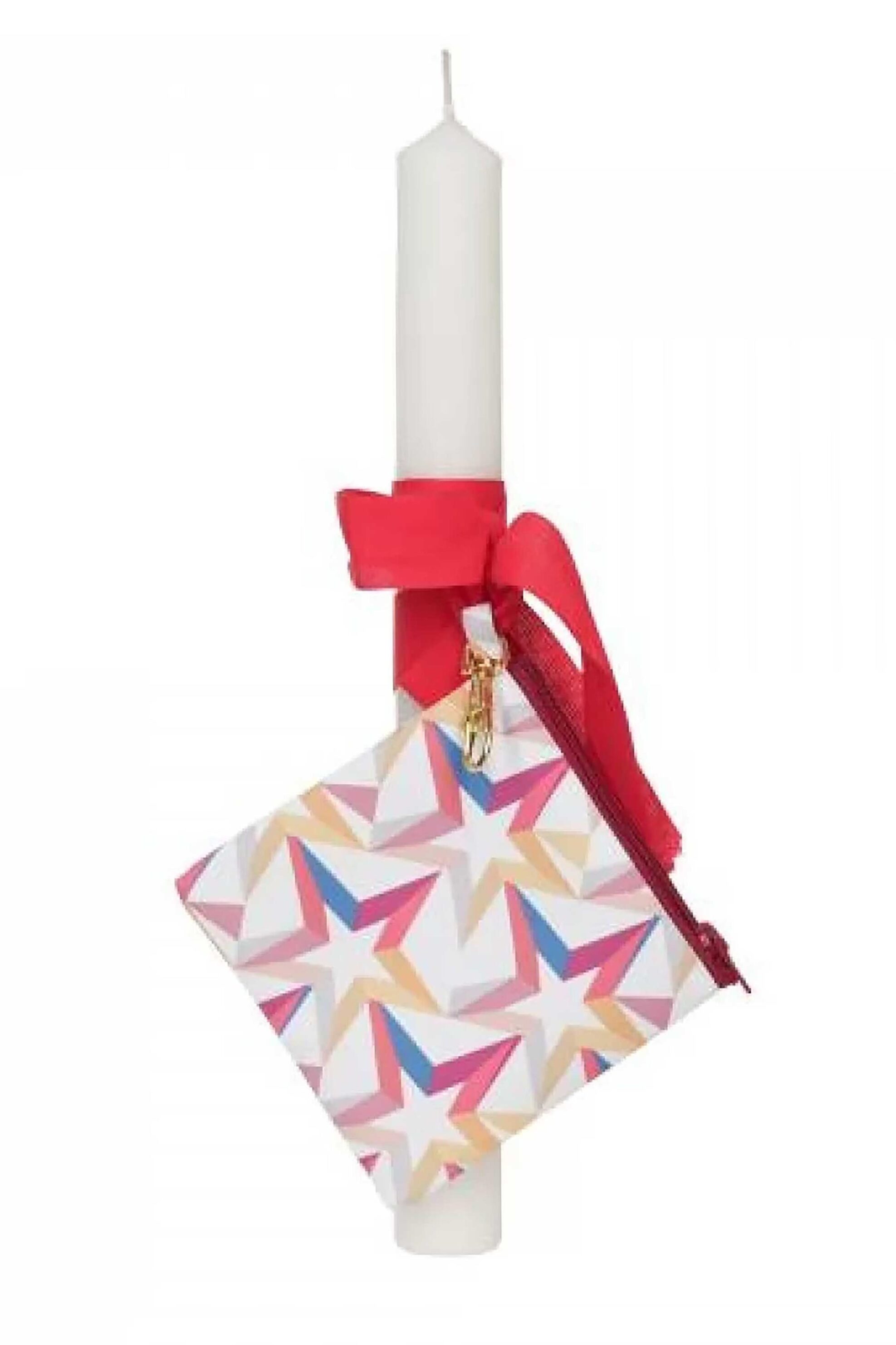 Make A Wish πασχαλινή λαμπάδα με πορτοφολάκι "Star" - 15-2502-001 Λευκό