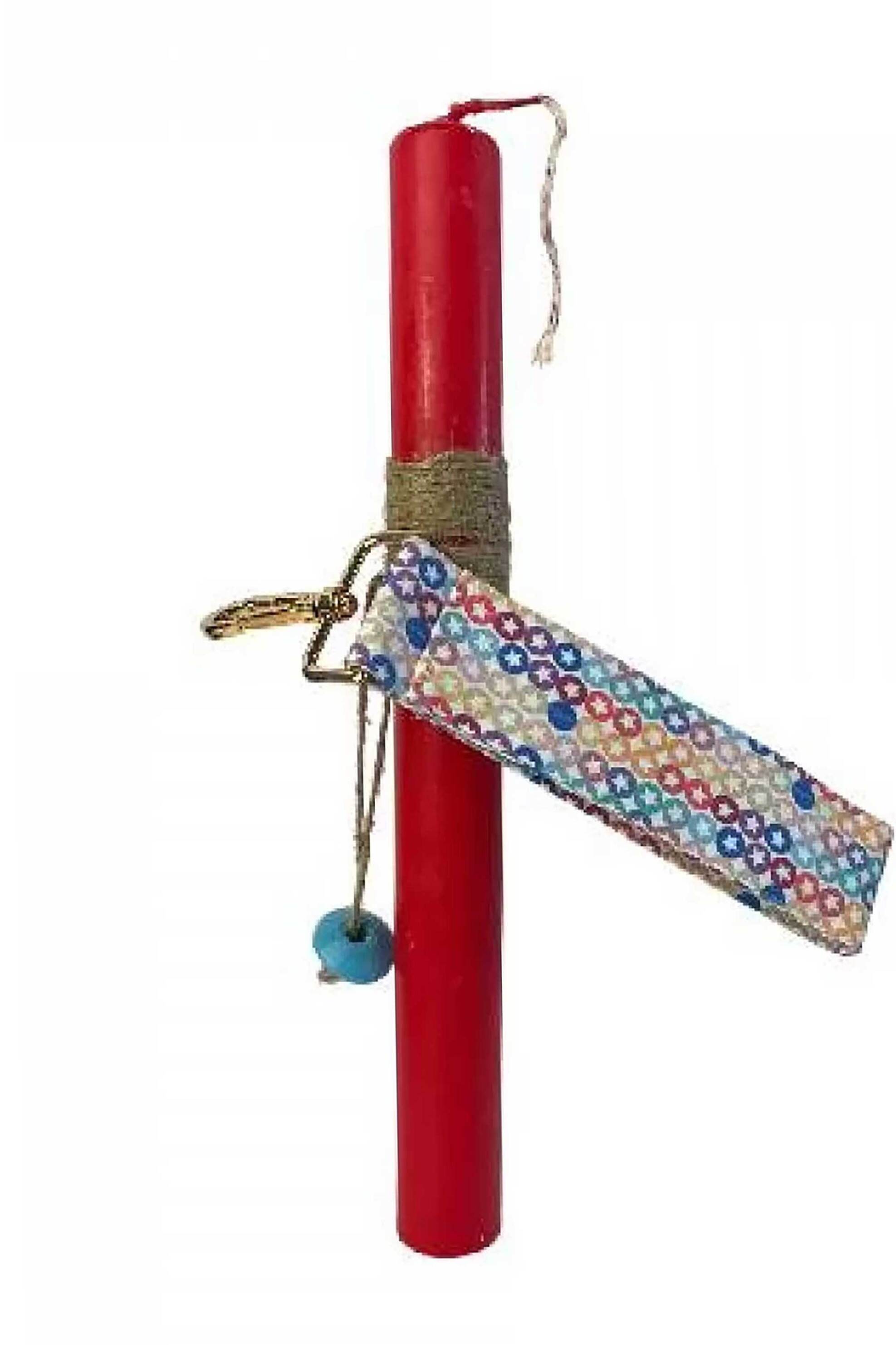 Make A Wish πασχαλινή λαμπάδα με μπρελόκ ιμάντας "Little Stars" - 15-2502-014 Λευκό