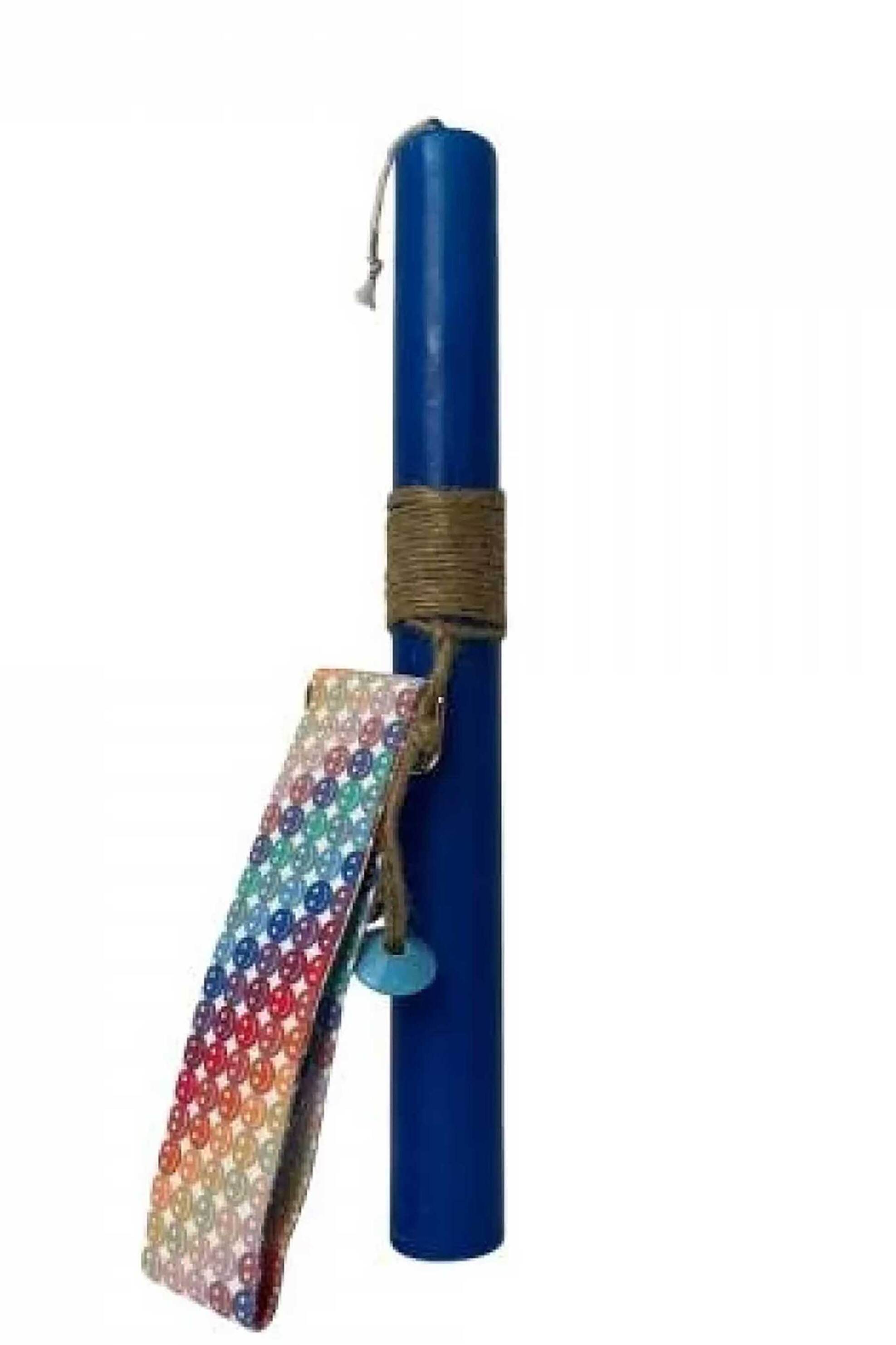 Make A Wish πασχαλινή λαμπάδα με μπρελόκ ιμάντας "Smile" - 15-2502-017 Λευκό