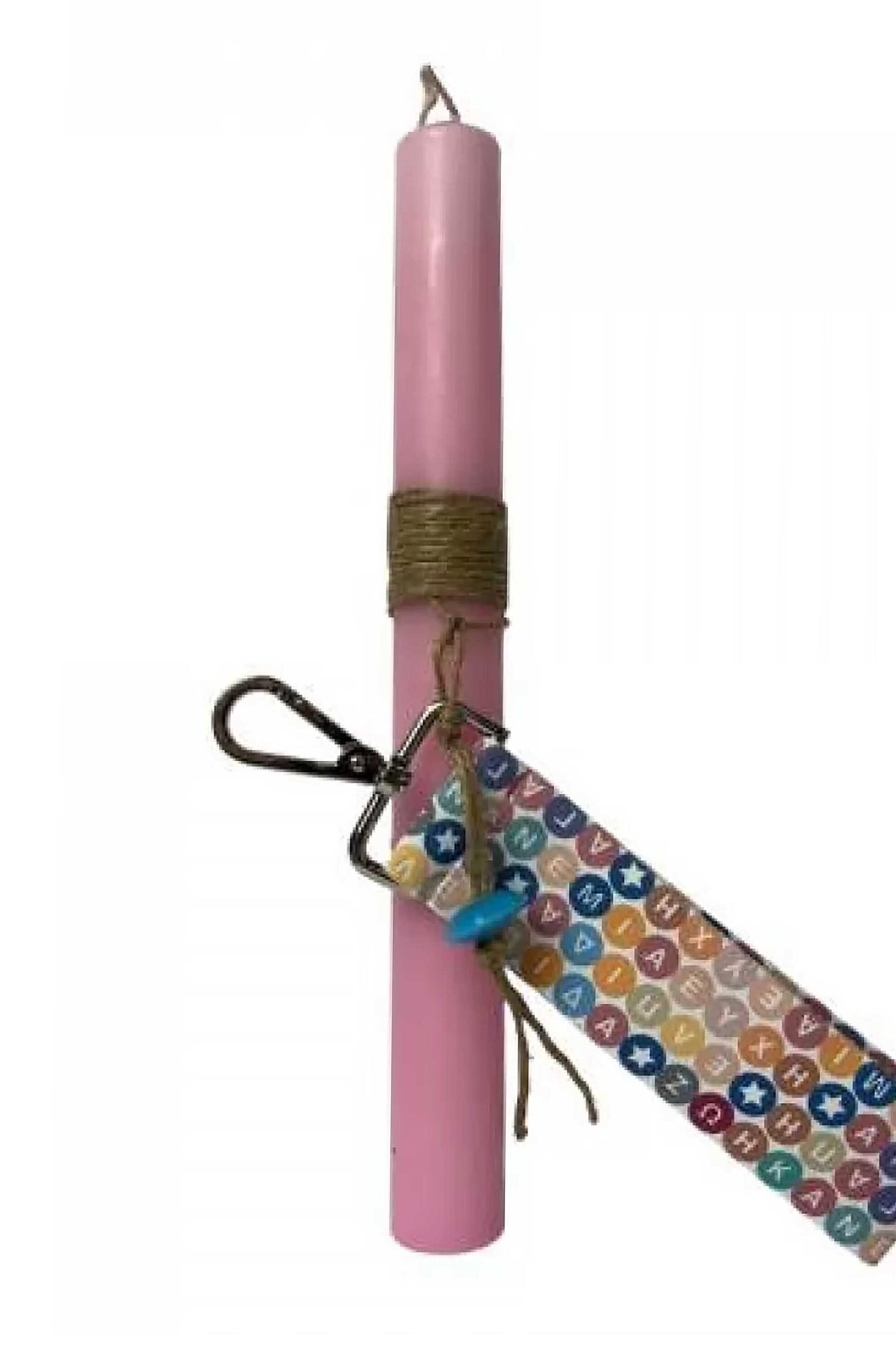 Make A Wish πασχαλινή λαμπάδα με μπρελόκ ιμάντας "Make A Wish" - 15-2502-018 Πολύχρωμο