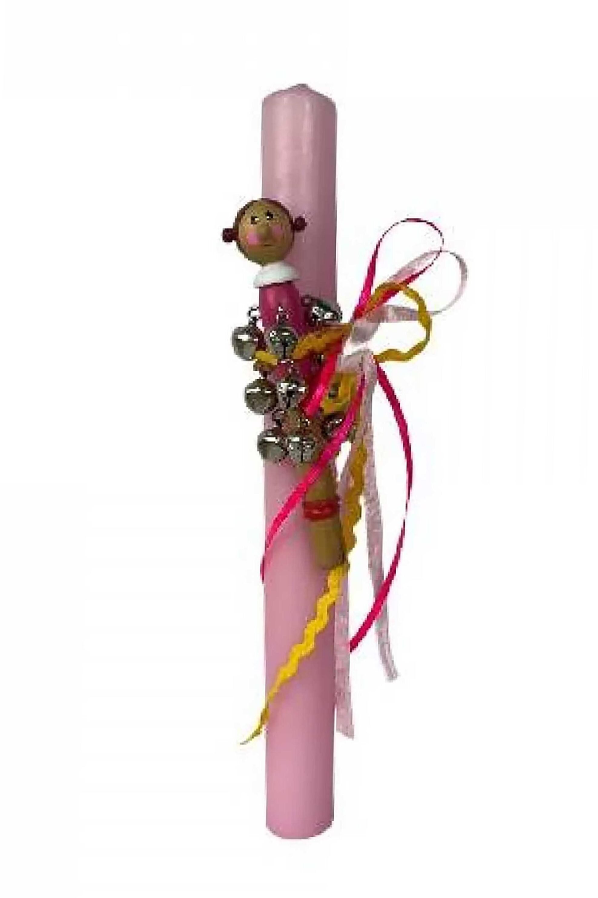 Make A Wish πασχαλινή λαμπάδα "Κουδουνίστρα" - 15-2502-031 Ροζ