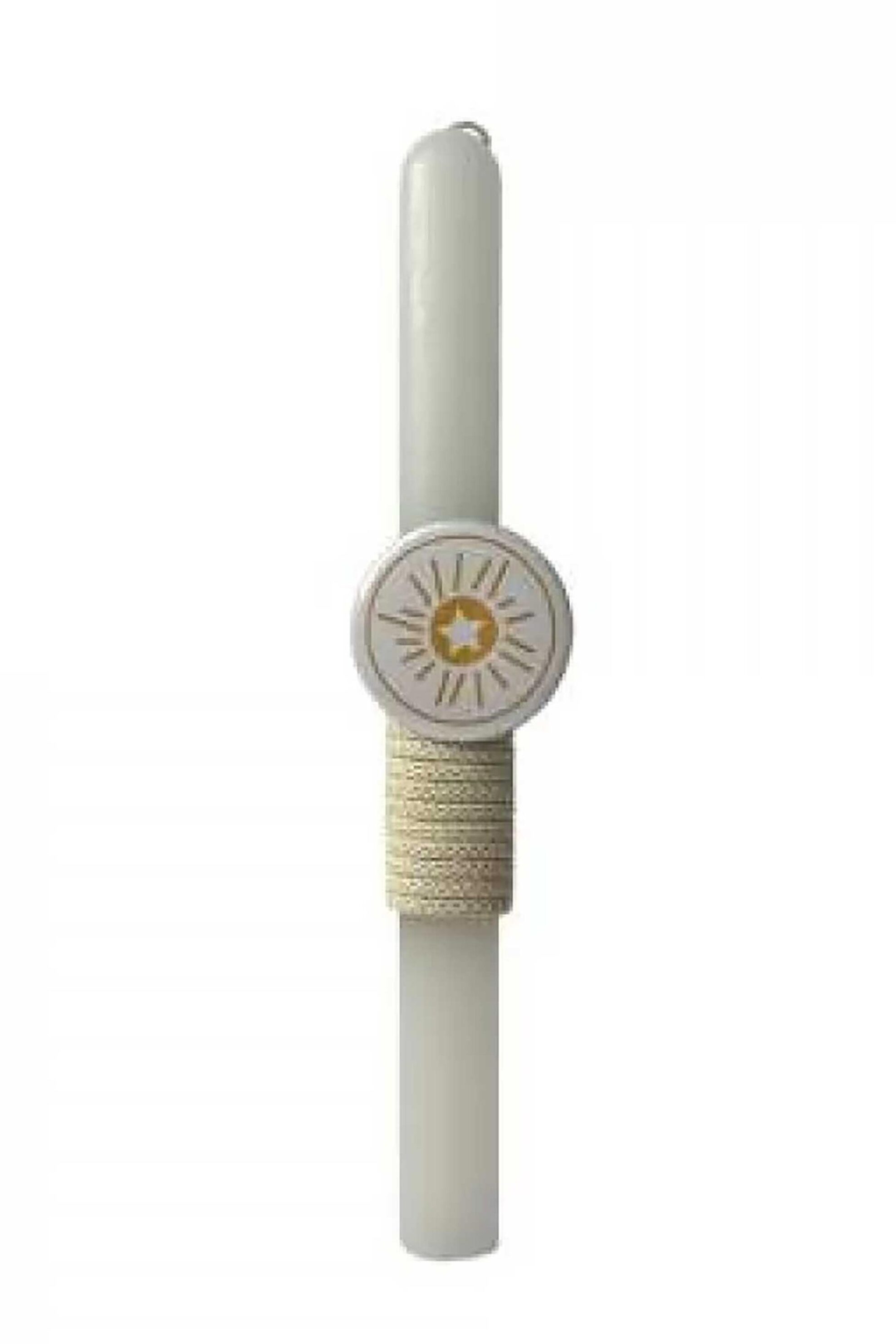 Make A Wish πασχαλινή λαμπάδα με κονκάρδα "Gold Star" - 15-2502-070 Λευκό