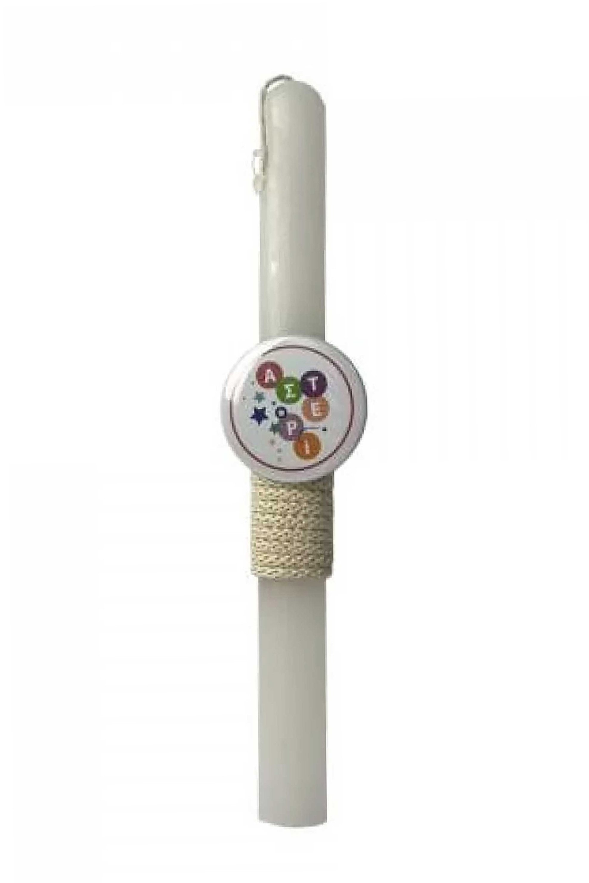 Make A Wish πασχαλινή λαμπάδα με κονκάρδα "Αστέρι" - 15-2502-071 Λευκό