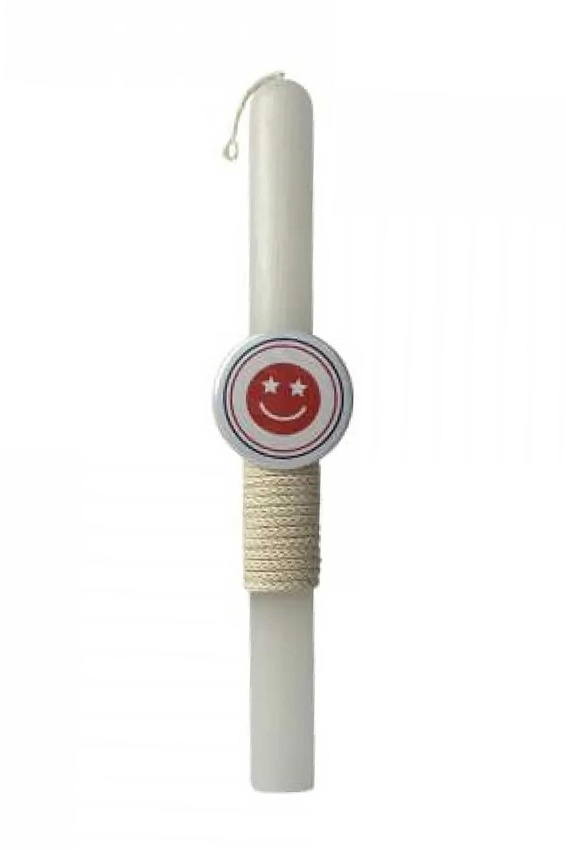 Make A Wish πασχαλινή λαμπάδα με κονκάρδα "Smiley" - 15-2502-072 Λευκό