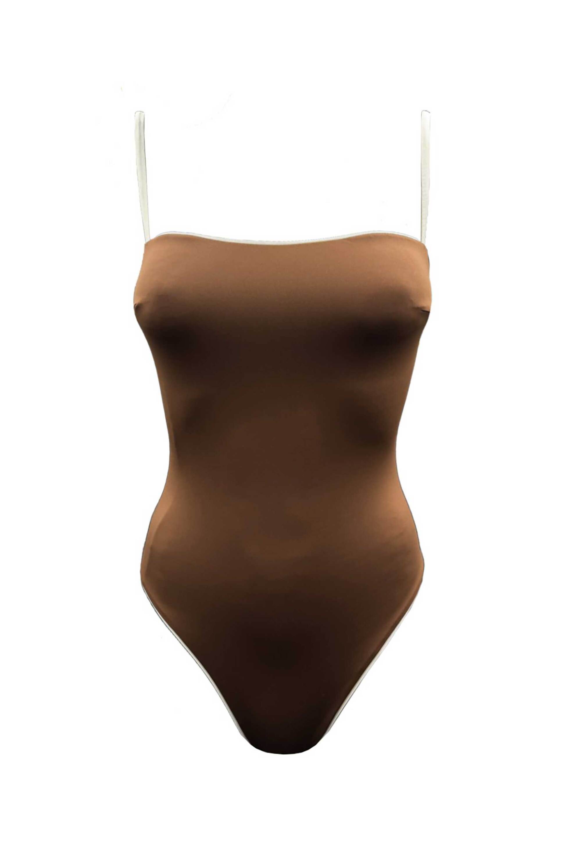 Emma Swimwear γυναικείο μαγιό ολόσωμο "Chocolate" - EMMA 861 Καφέ φωτογραφία
