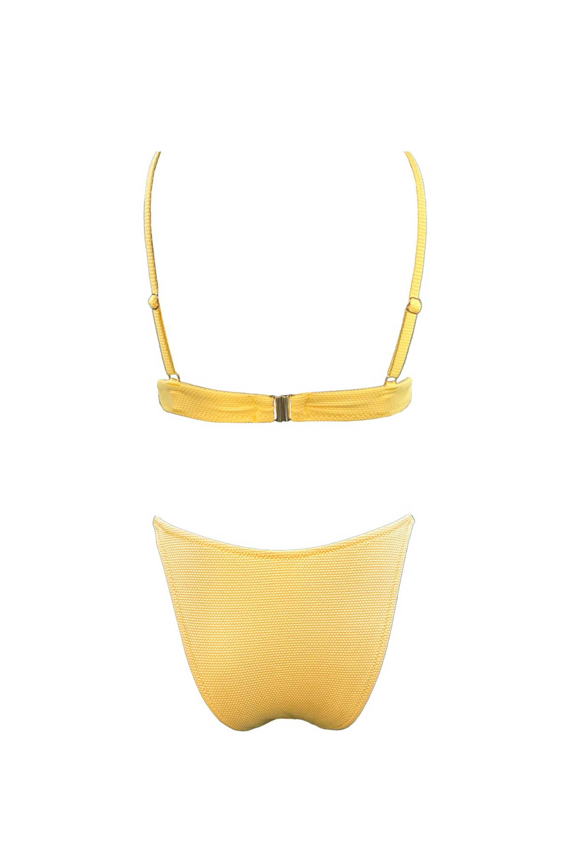 Emma Swimwear σετ γυναικείο μαγιό μπικίνι "Mimosa Snail Wire" - EMMA 1000 Κίτρινο φωτογραφία