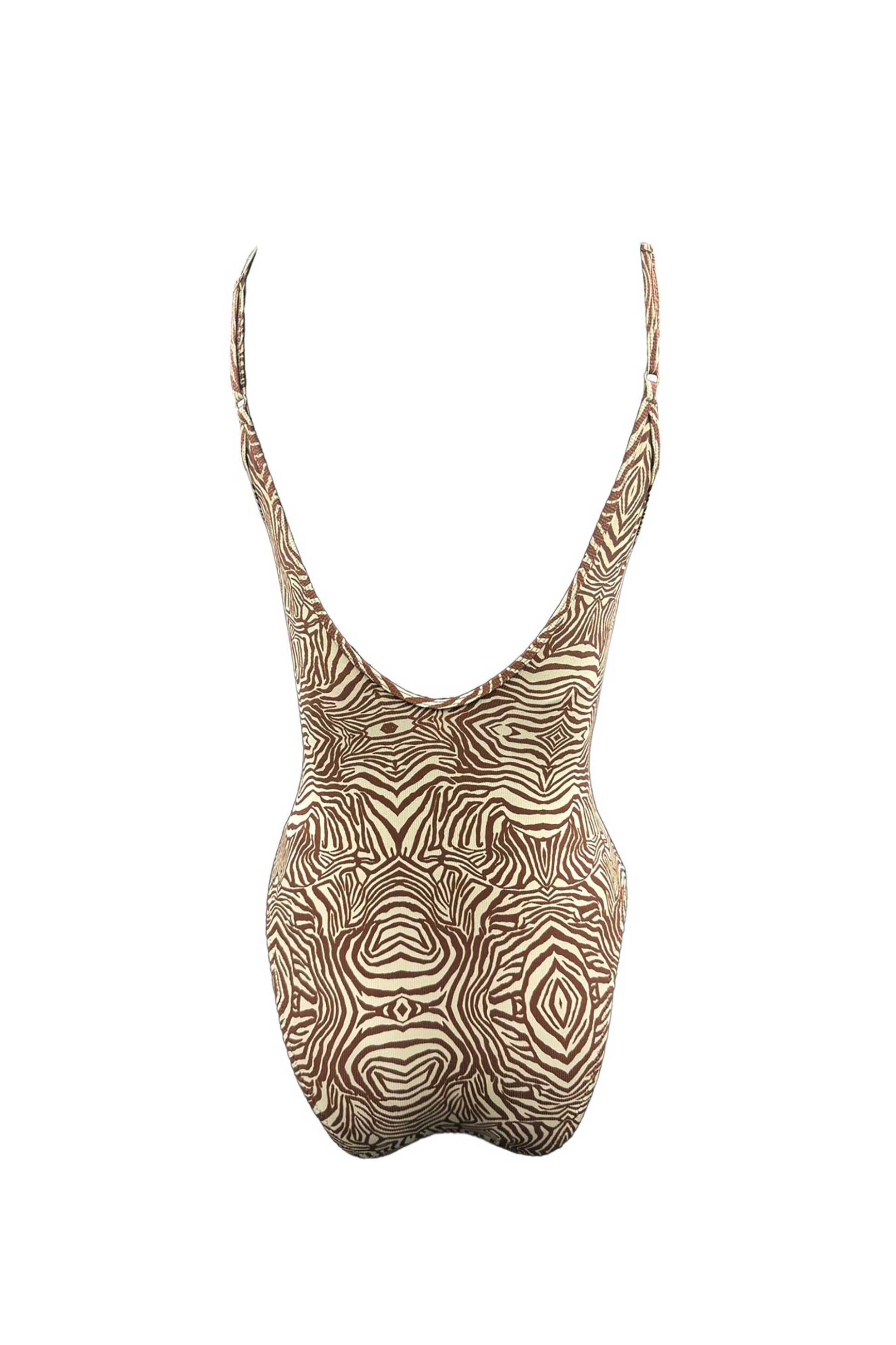 EMMA SWIMWEAR Emma Swimwear γυναικείο ολόσωμο μαγιό "Brown Zebra" - EMMA 904 Καφέ - 2