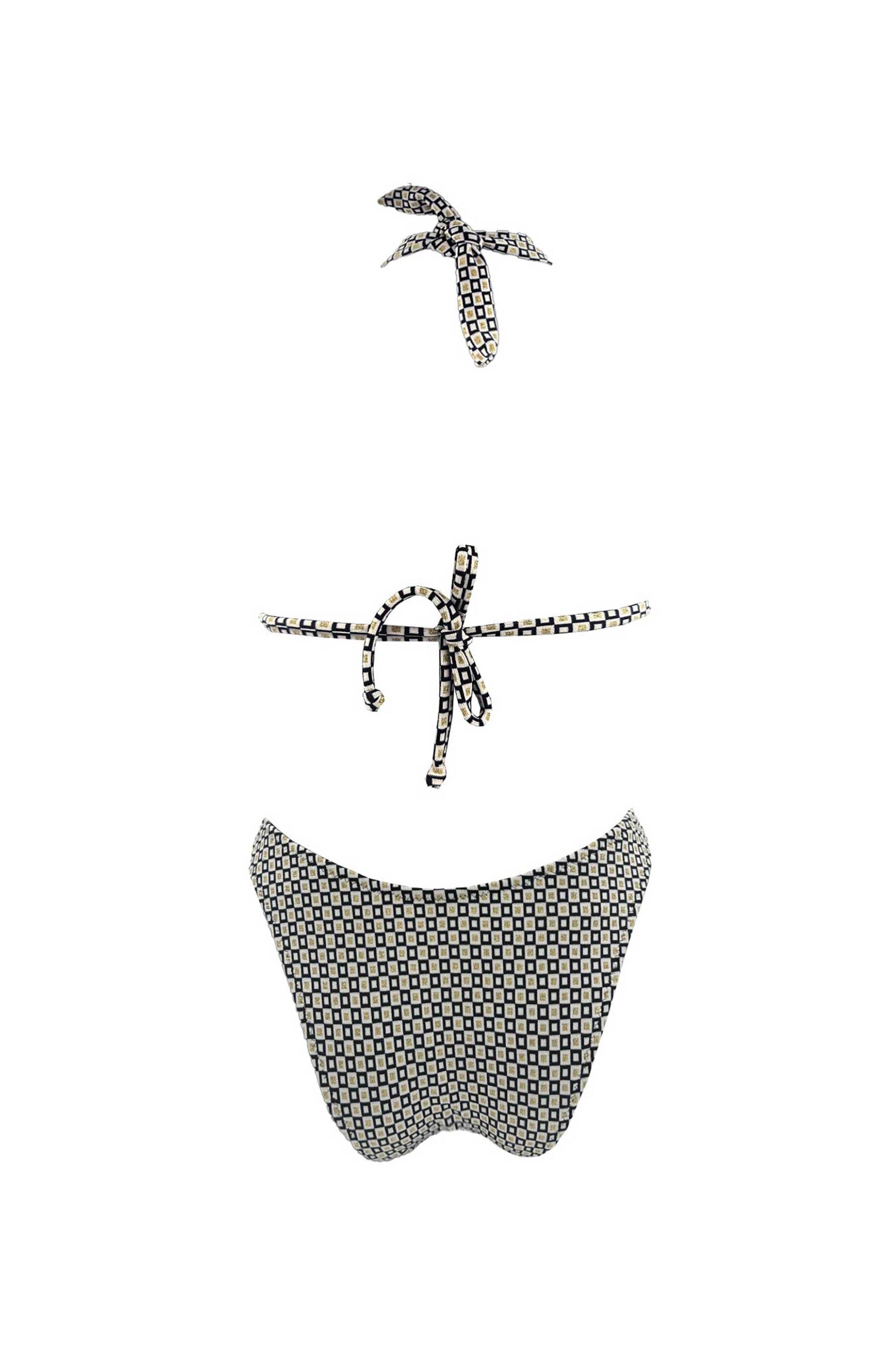 Emma Swimwear σετ γυναικείο μαγιό μπικίνι "Riviera Ring Triangle" - EMMA 917 Εκρού
