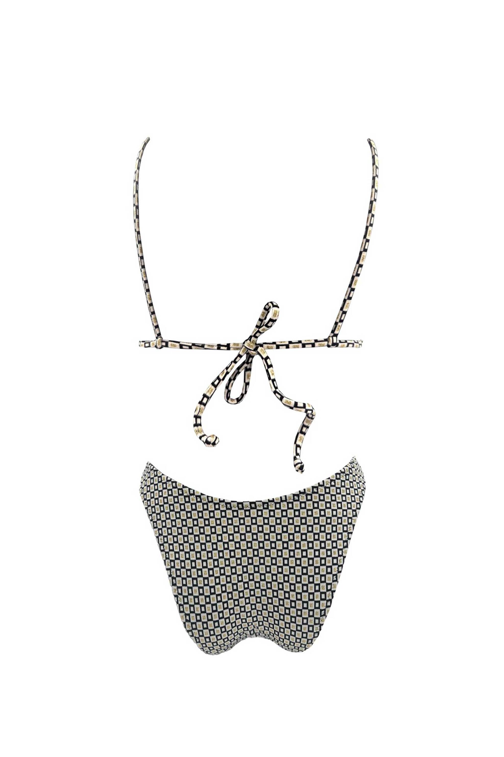 Emma Swimwear σετ γυναικείο μαγιό μπικίνι "Riviera Snail Bralette" - EMMA 918 Εκρού φωτογραφία