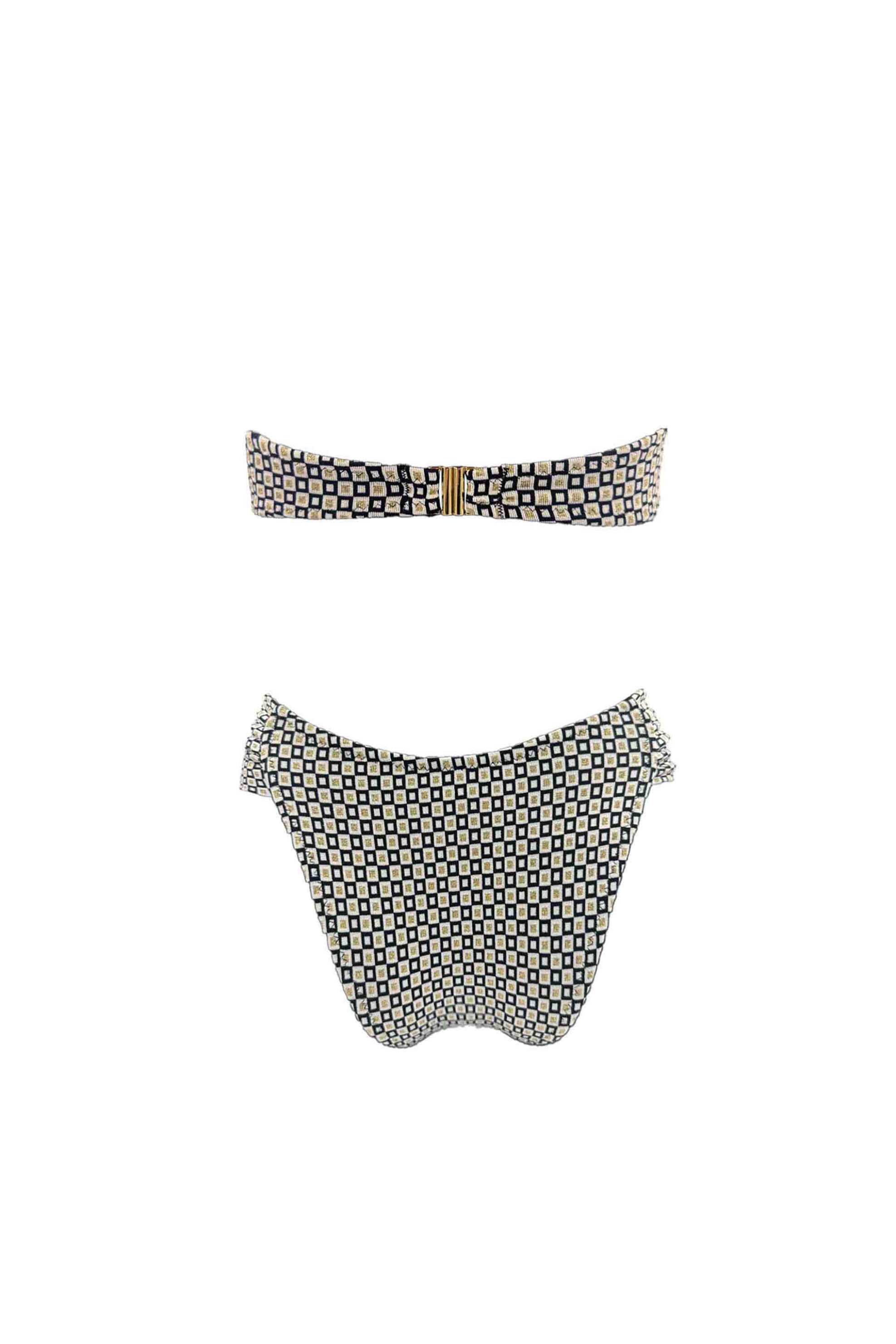 Emma Swimwear σετ γυναικείο μαγιό μπικίνι "Riviera Strapless" - EMMA 919 Εκρού φωτογραφία
