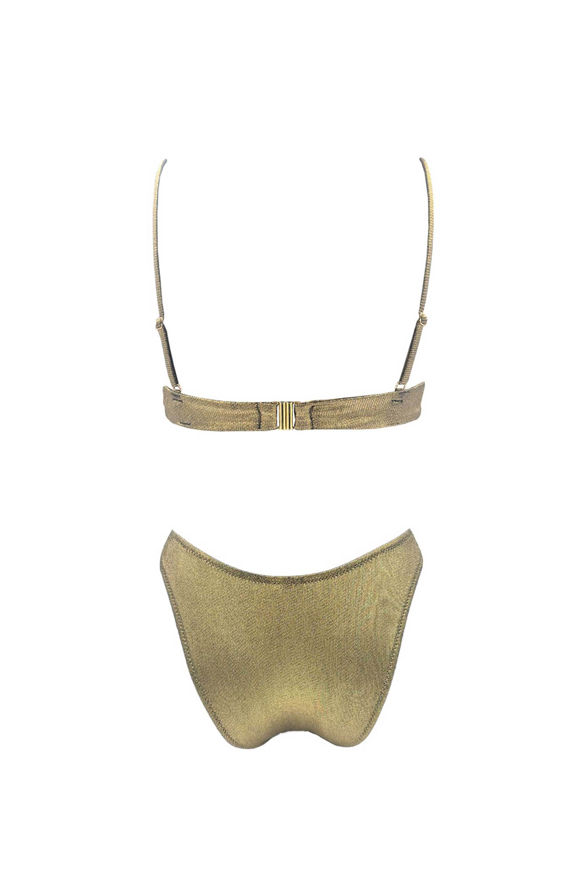 Emma Swimwear σετ γυναικείο μαγιό μπικίνι "Solar Kiss Snail" - EMMA 922 Χρυσό φωτογραφία