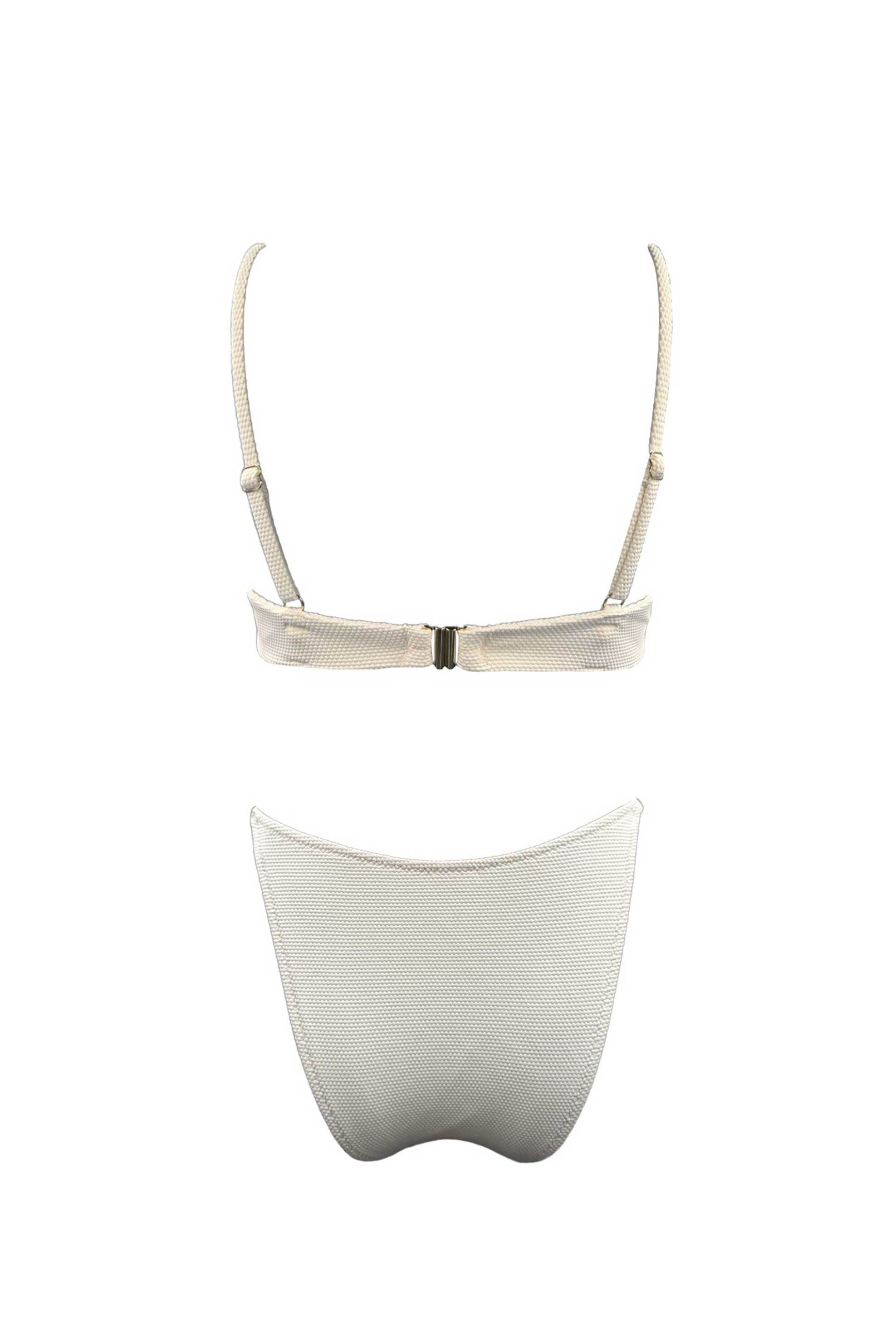Emma Swimwear σετ γυναικείο μαγιό μπικίνι "Ivory Snail Wire" - EMMA 931 Λευκό φωτογραφία