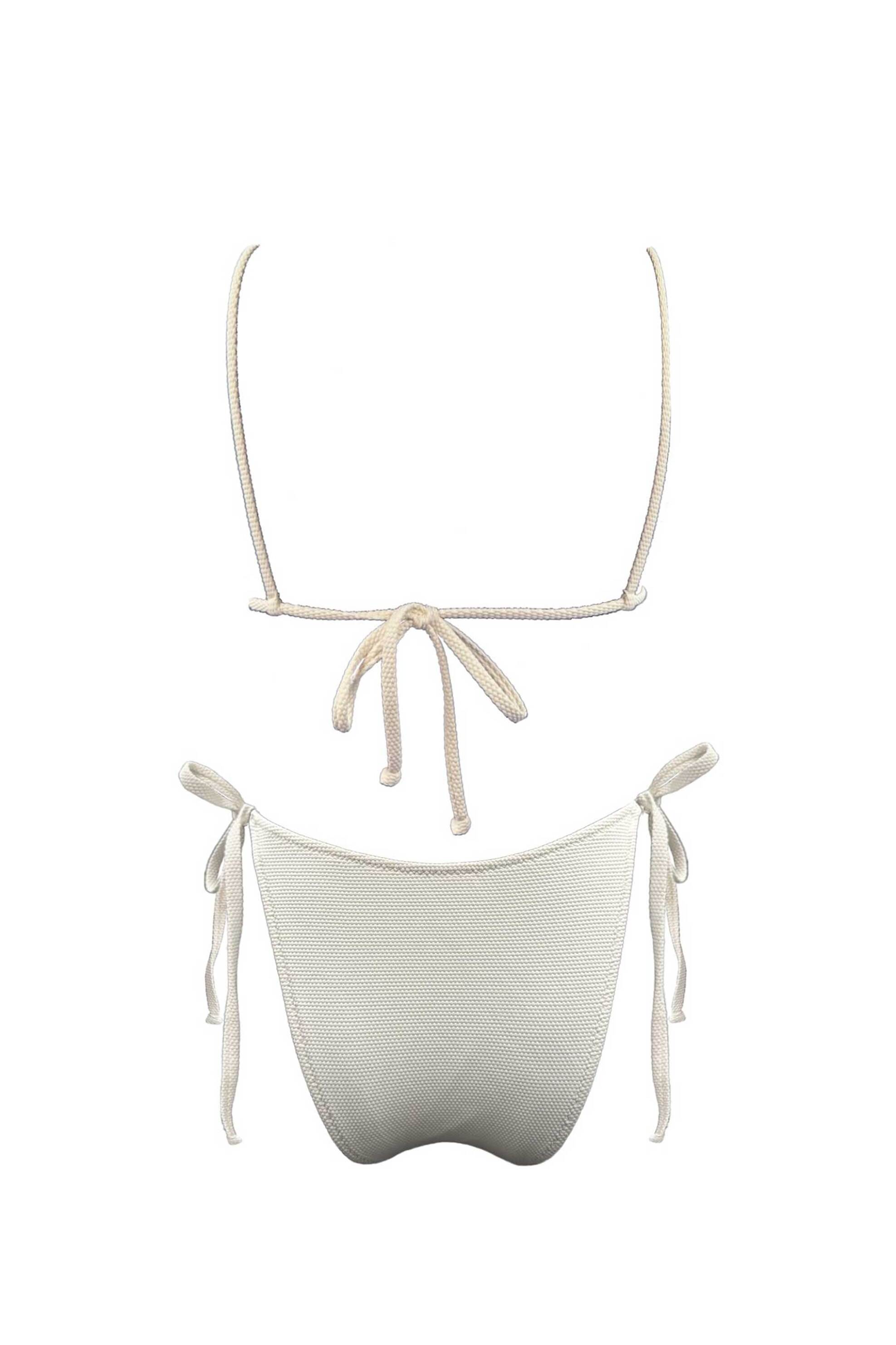 Emma Swimwear σετ γυναικείο μαγιό μπικίνι "Ivory Snail Bralette" - EMMA 932 Λευκό φωτογραφία