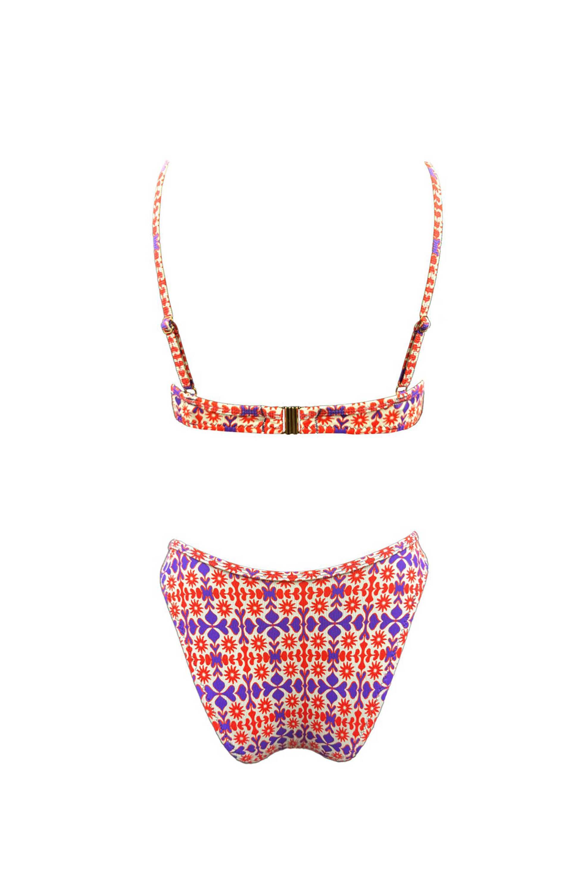 EMMA SWIMWEAR Emma Swimwear σετ γυναικείο μαγιό μπικίνι "Solar Flame Ruffled" - EMMA 963 Πολύχρωμο - 2