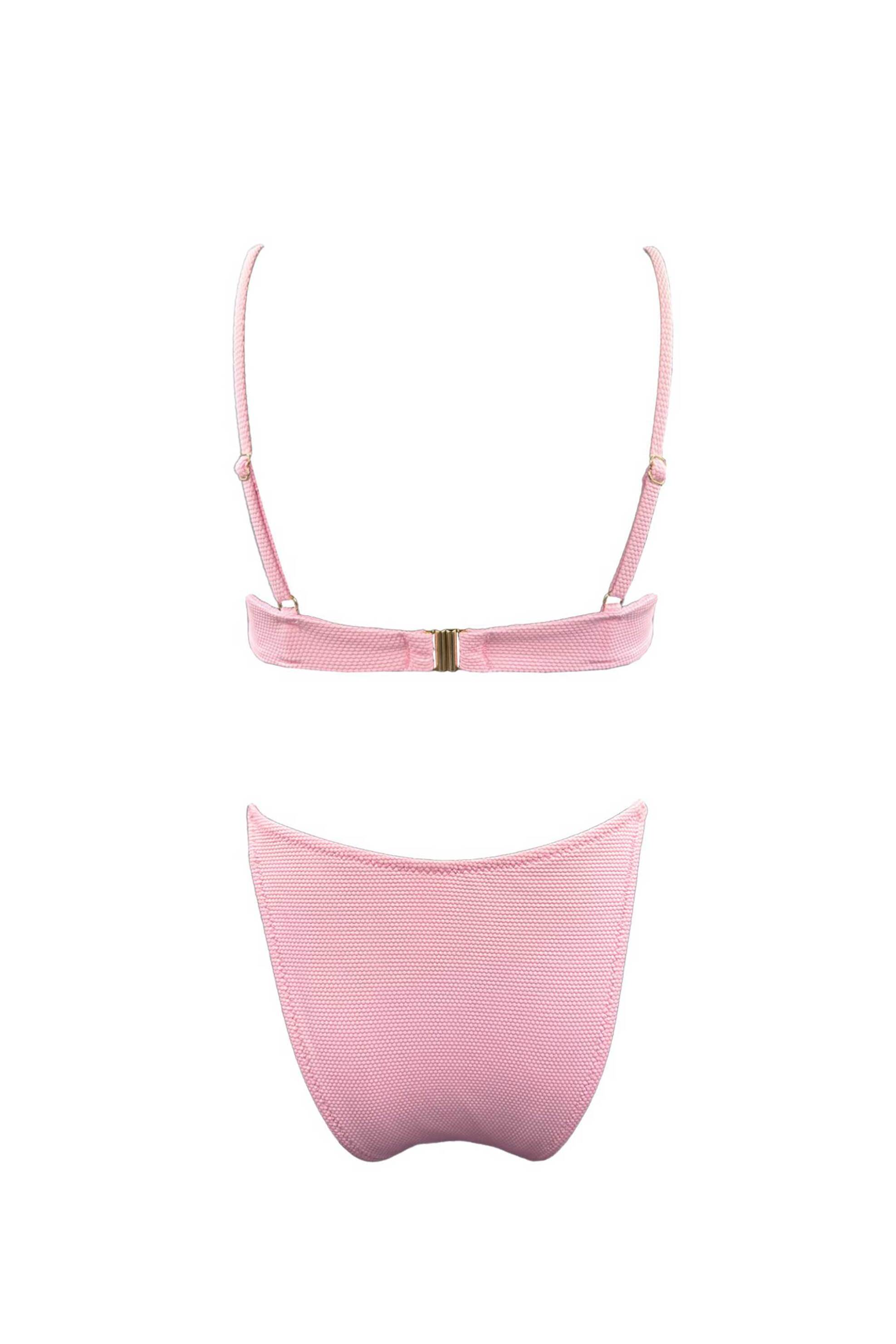 Emma Swimwear σετ γυναικείο μαγιό μπικίνι "Cotton Candy Snail Wire" - EMMA 988 Ροζ