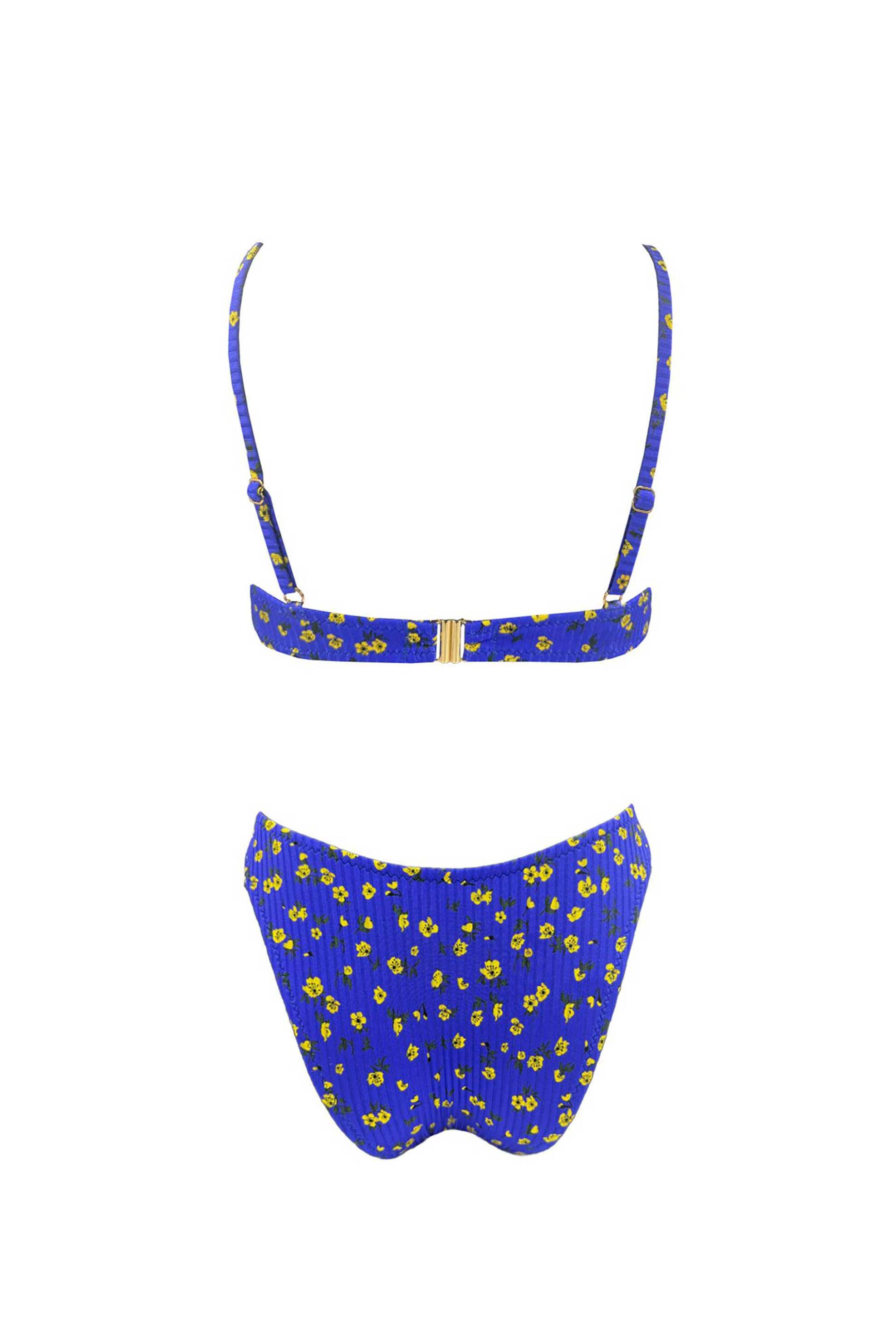 Emma Swimwear σετ γυναικείο μαγιό μπικίνι "Riviera Ring Triangle" - EMMA 994 Μπλε