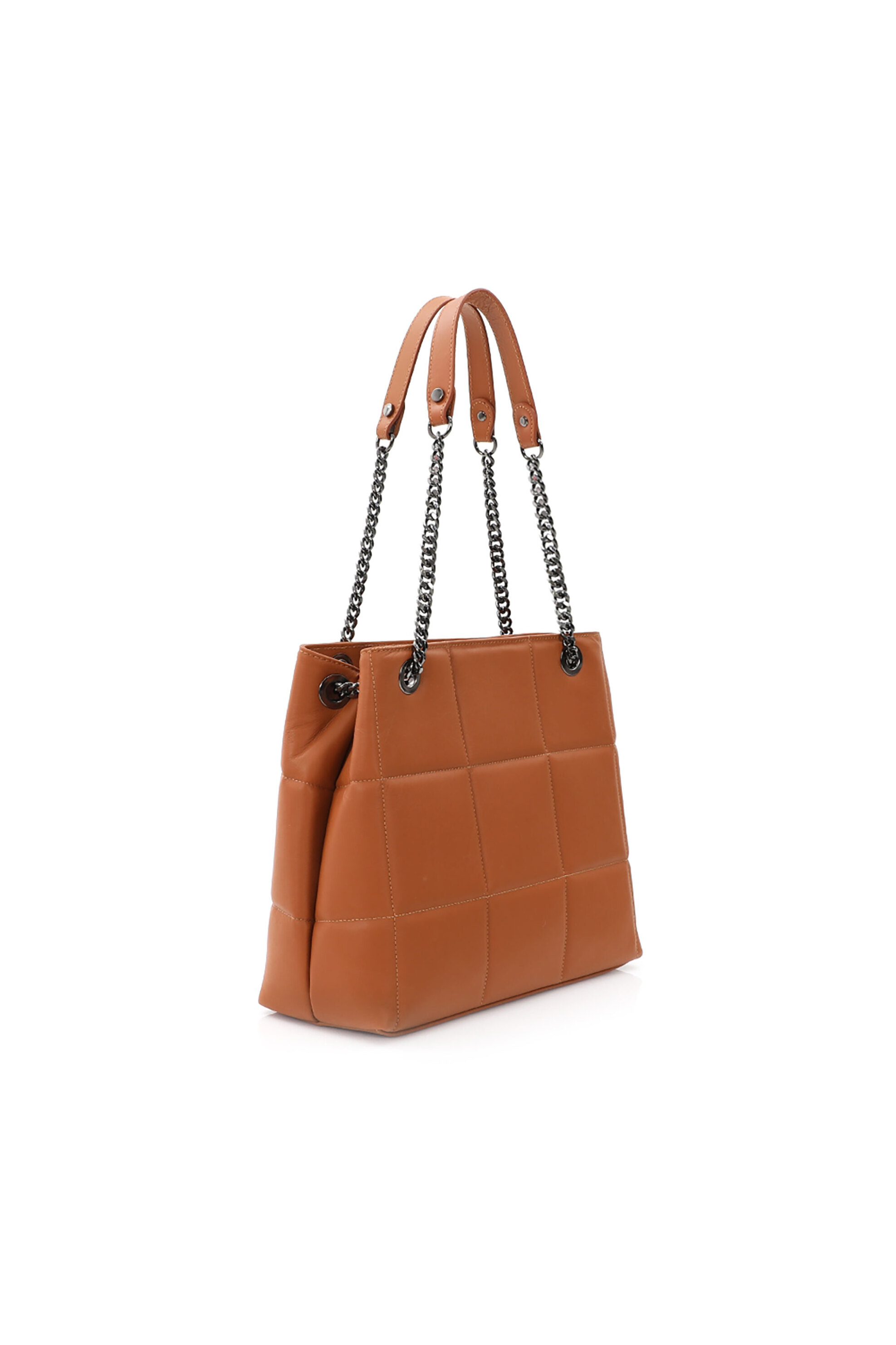 Folli Follie γυναικεία τσάντα tote "Metropolitan Fab" - OB23L011AB Καφέ φωτογραφία