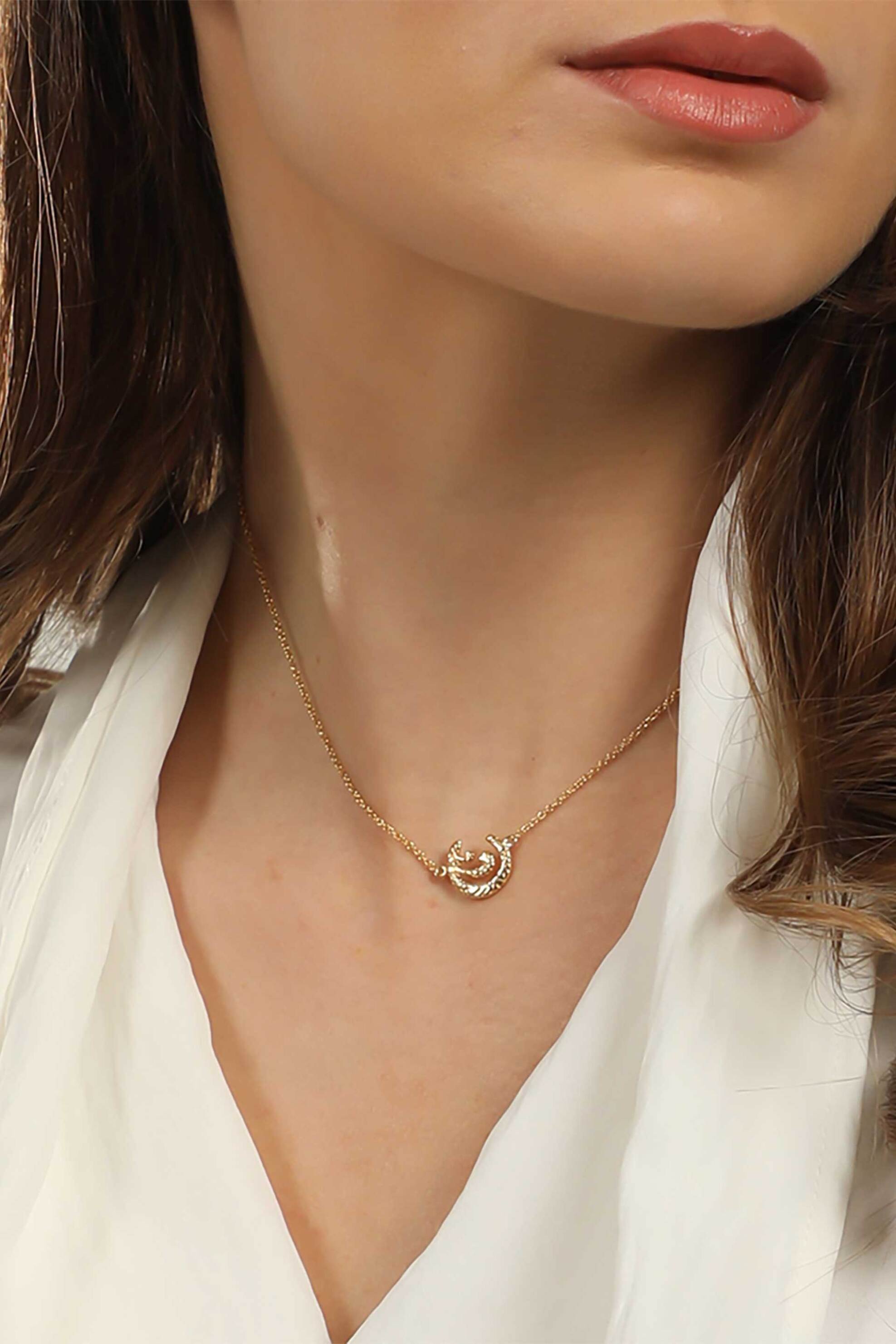 Folli Follie γυναικείο κοντό επίχρυσο κολιέ με κυματιστά μοτίφ "Wavy Flair" - 1N24S113Y Χρυσό φωτογραφία