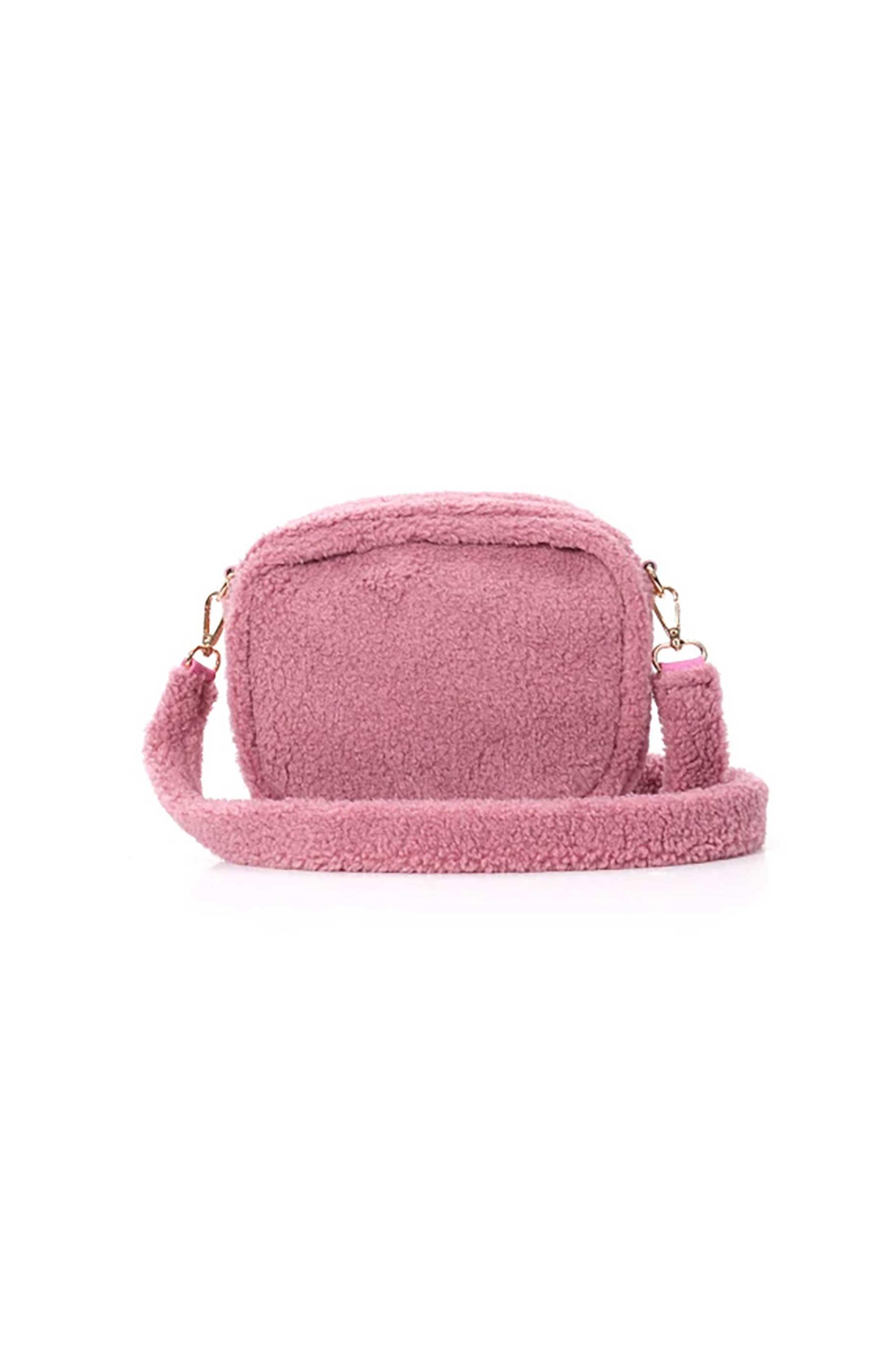 Folli Follie γυναικεία τσάντα crossbody "Furry Tales" - CB24F018GP Ροζ