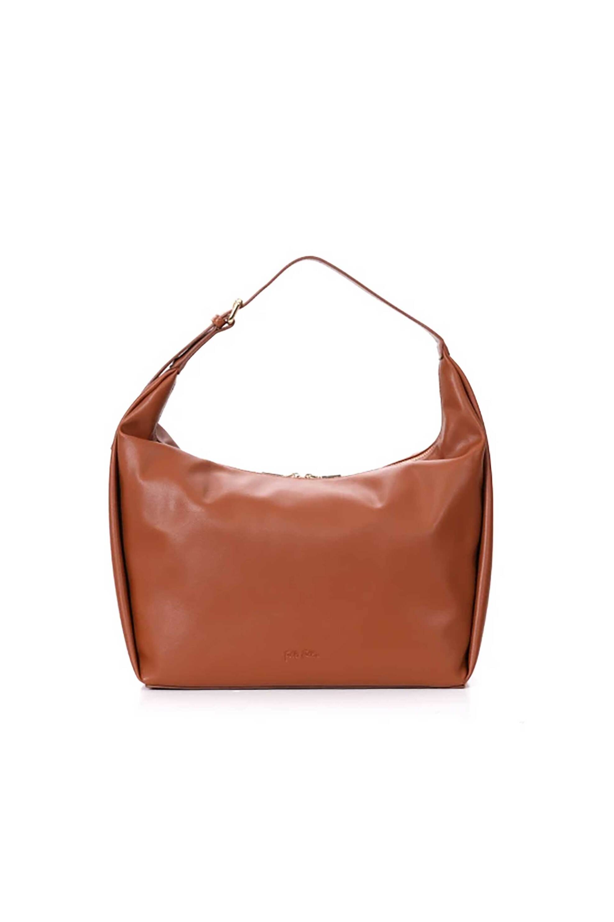 Folli Follie γυναικεία τσάντα ώμου "City Vibes" - SB24P010GB Καφέ