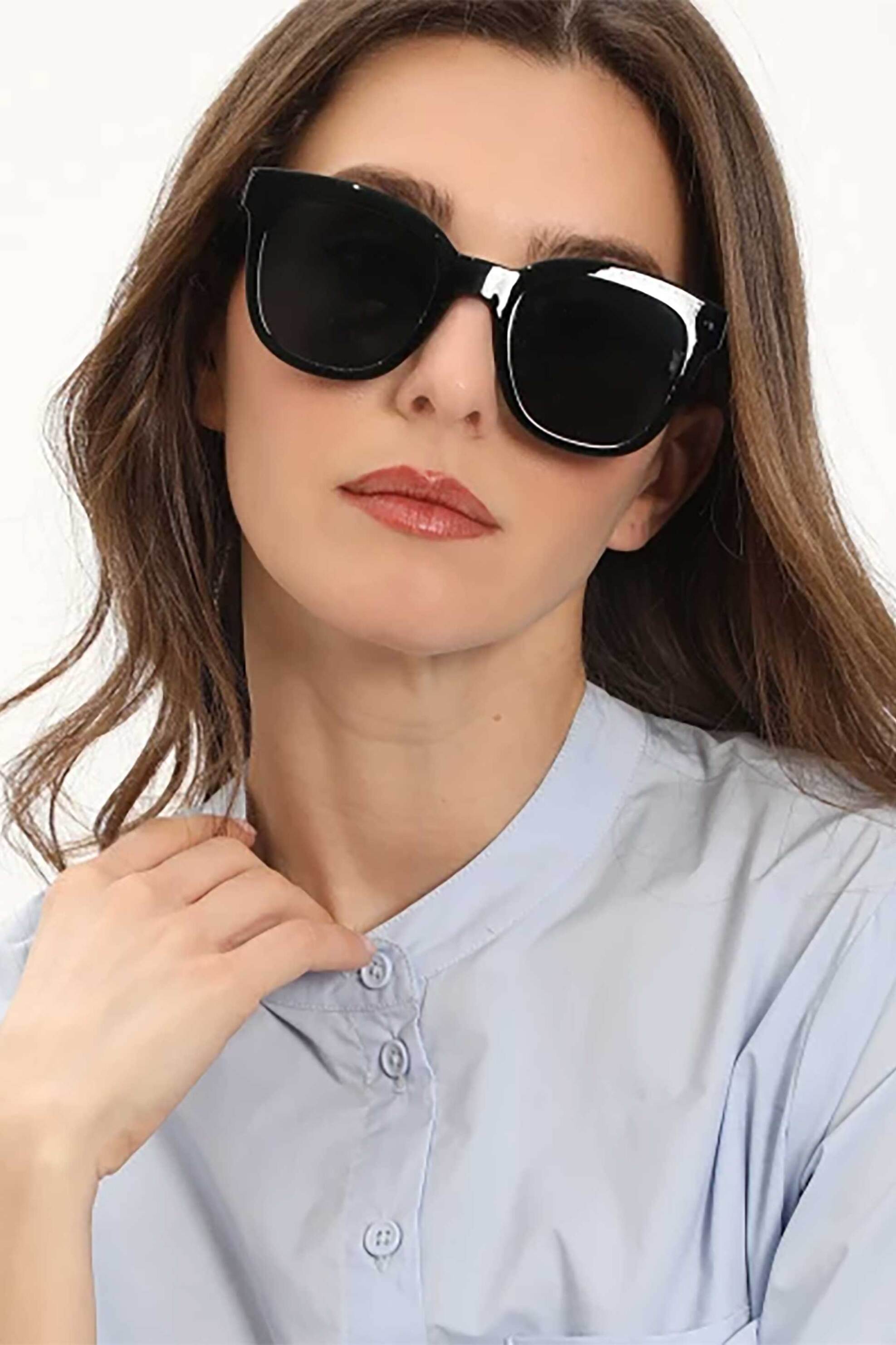 Folli Follie γυναικεία γυαλιά ηλίου σε στρογγυλό σχήμα - SG25B053K Μαύρο φωτογραφία