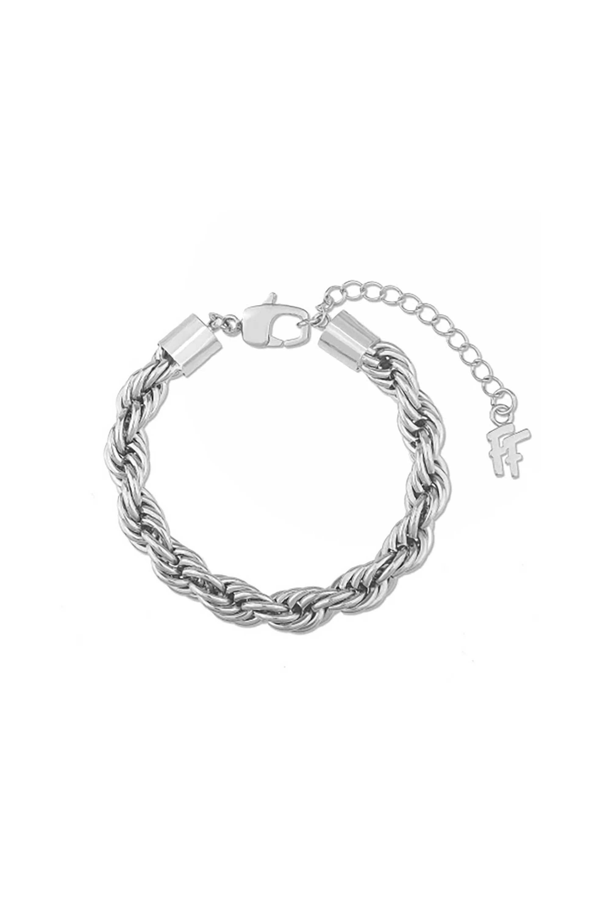 Folli Follie ασημί βραχιόλι αλυσίδας 50€