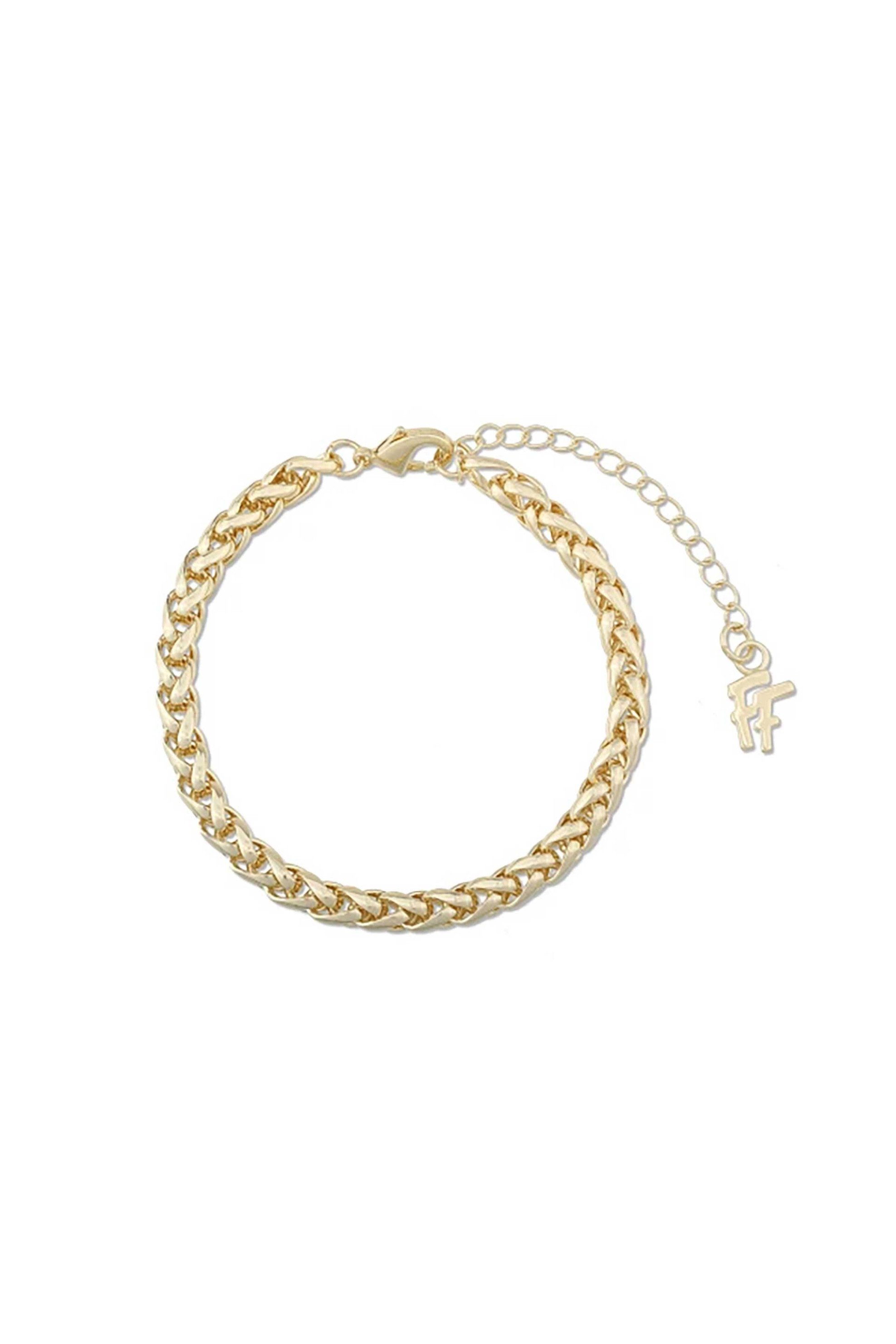 Επίχρυσο γυναικείο βραχιόλι αλυσίδα 40€